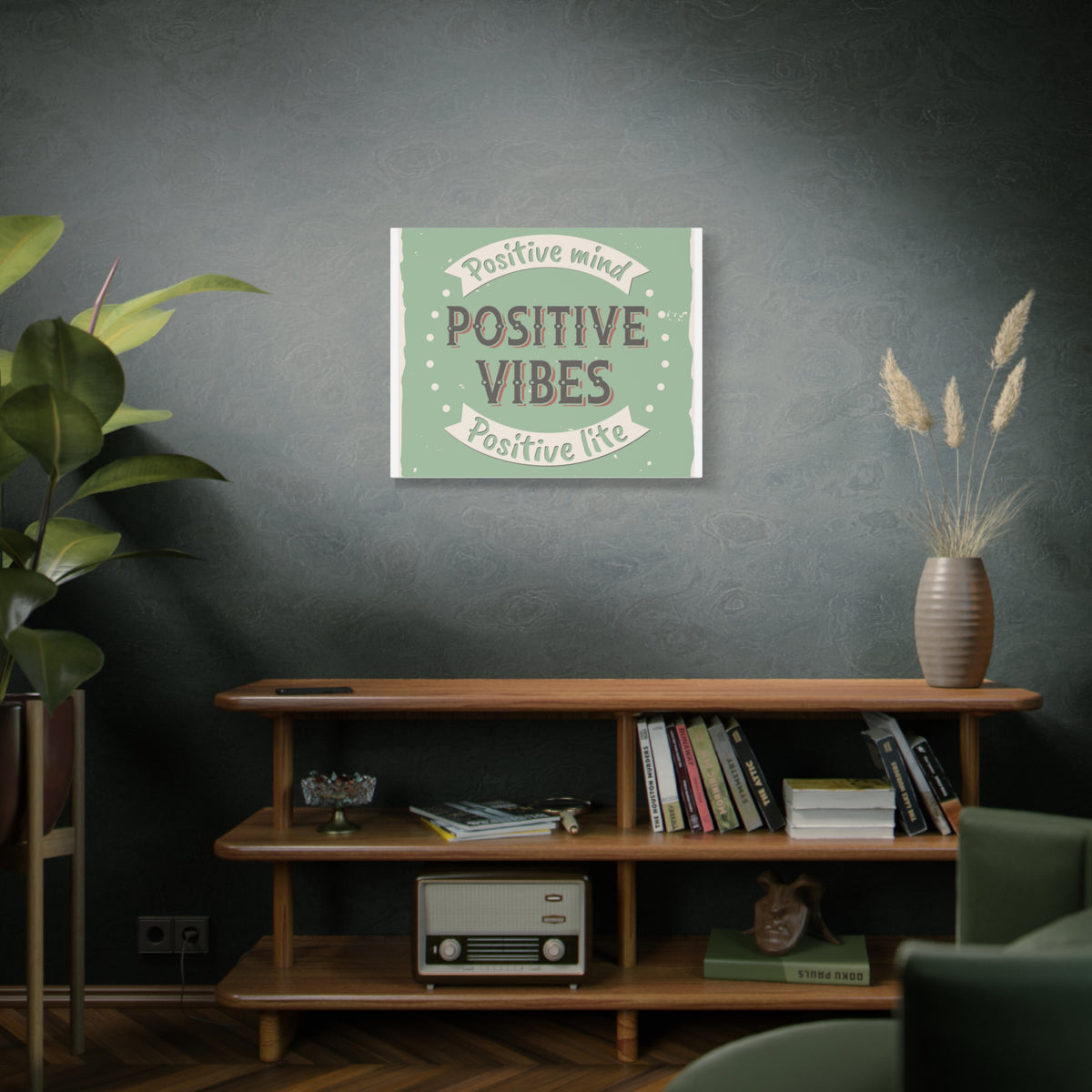 Inspirational Quote Canvas Positive Vibes Wall Art Motivational Motto Inspiring Prints Artwork Decor Ready to Hang-Express Your Love Gifts