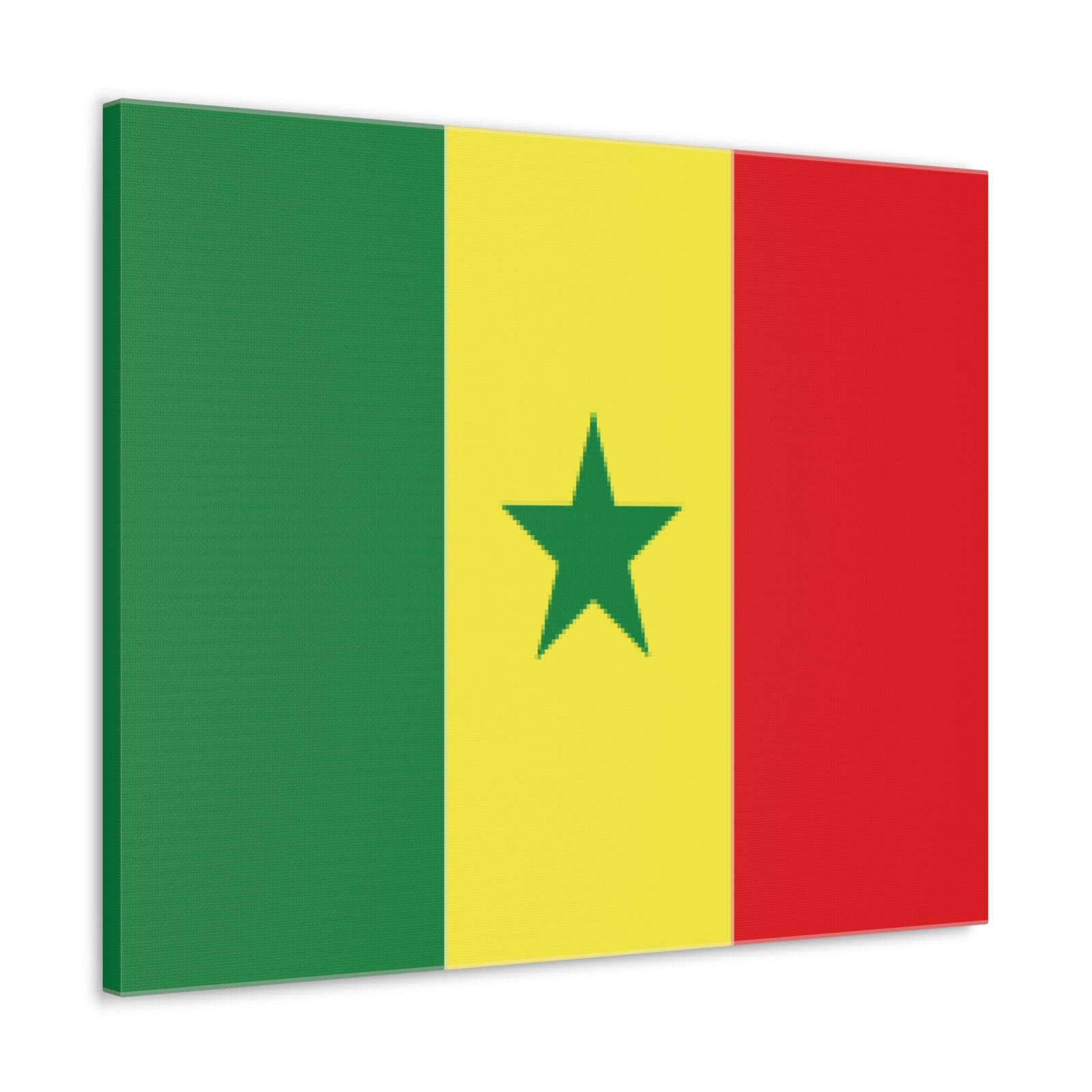 Senegal Country Flag Canvas Vibrant Wall Art Unframed Home Decor-Express Your Love Gifts