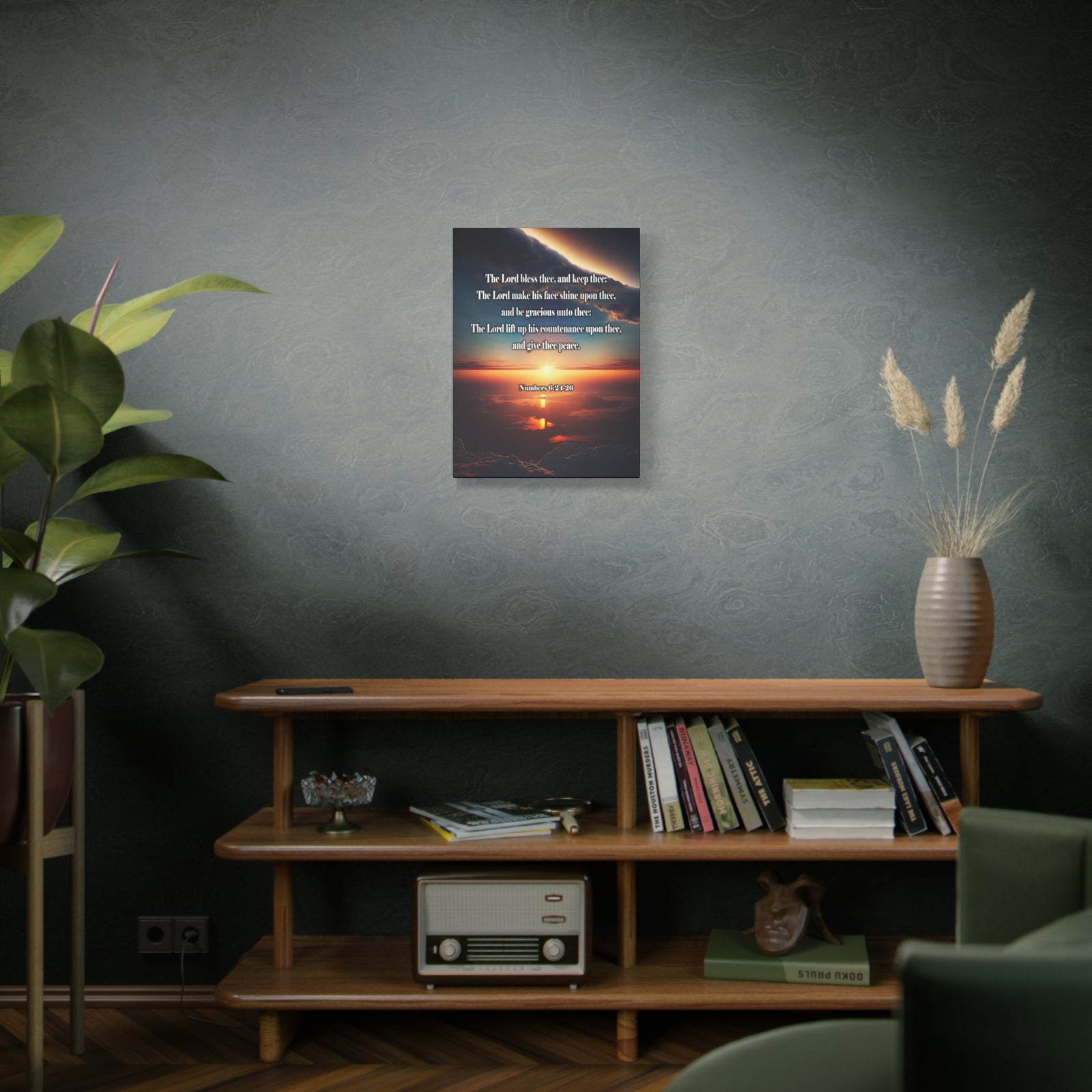 Scripture Walls Lord Bless Numbers 6:24-26 Christian Wall Art Print Ready to Hang Unframed-Express Your Love Gifts