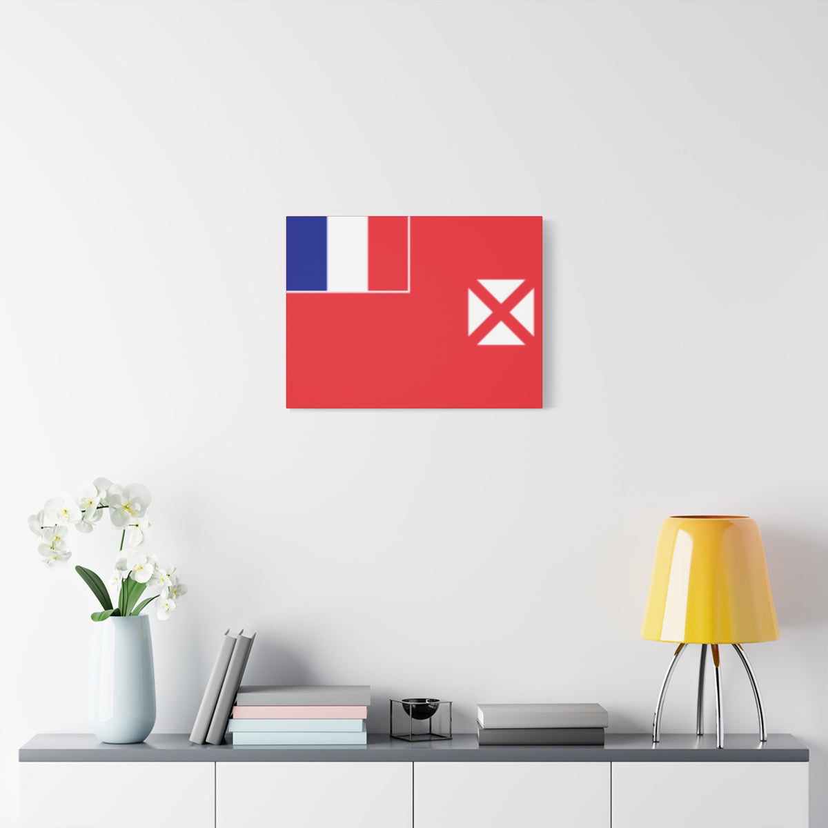 Wallis and Futuna Country Flag Canvas Vibrant Wall Art Unframed Home Decor-Express Your Love Gifts