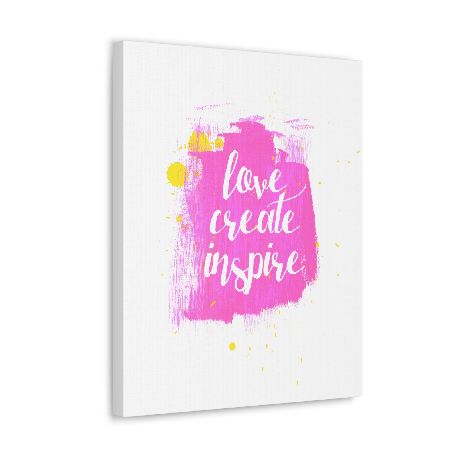 Inspirational Wall Art Love Create Inspire Motivation Wall Decor for Home Office Gym Inspiring Success Quote Print Ready to Hang-Express Your Love Gifts