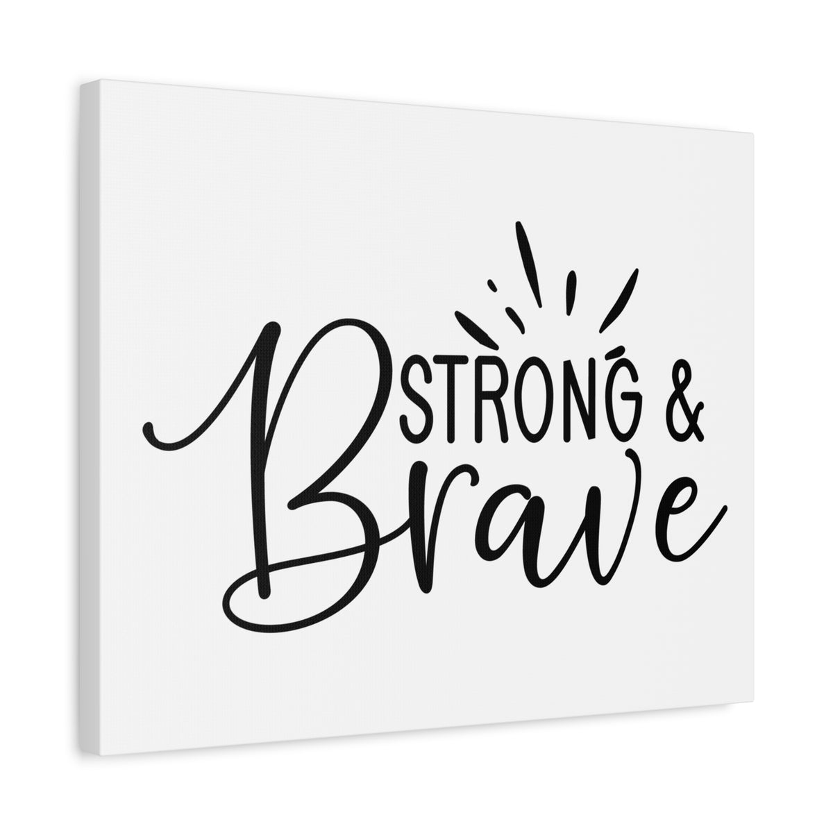 Scripture Canvas Be Strong & Brave Psalm 31:24 Christian Wall Art Print Ready to Hang-Express Your Love Gifts