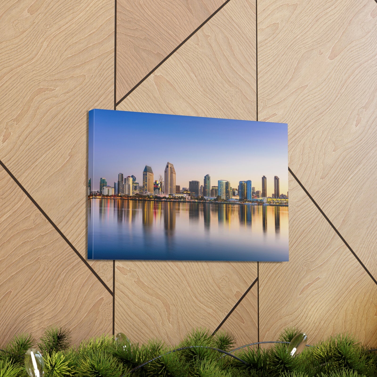 San Diego Daytime Skyline Canvas Artwork High-Quality Breathtaking Stunning Cityscape for Home Decor Ready to Hang-Express Your Love Gifts