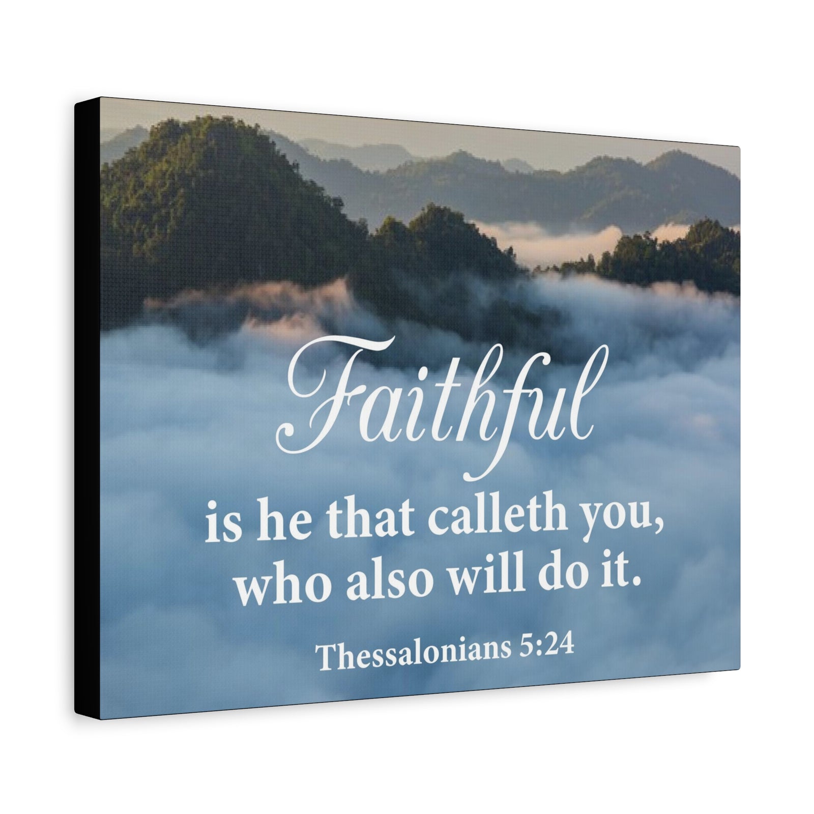 Bible Verse Canvas Faithful 1 Thessalonians 5:24 Wall Art Christian Home Decor-Express Your Love Gifts