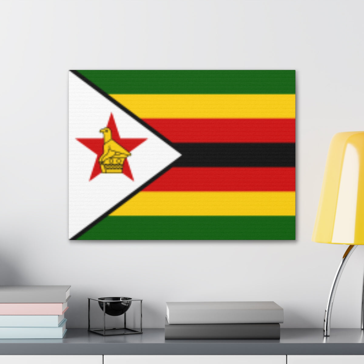 Zimbabwe Country Flag Canvas Vibrant Wall Art Unframed Home Decor-Express Your Love Gifts