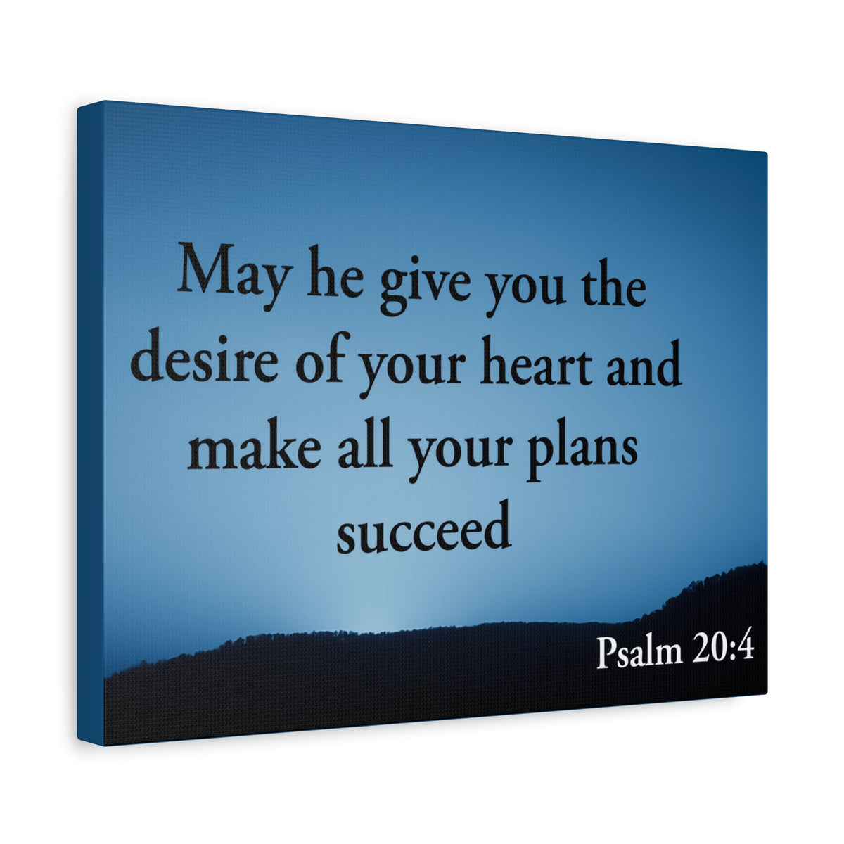 Scripture Walls Desire Of Your Heart Psalm 20:4 Bible Verse Canvas Christian Wall Art Ready to Hang-Express Your Love Gifts