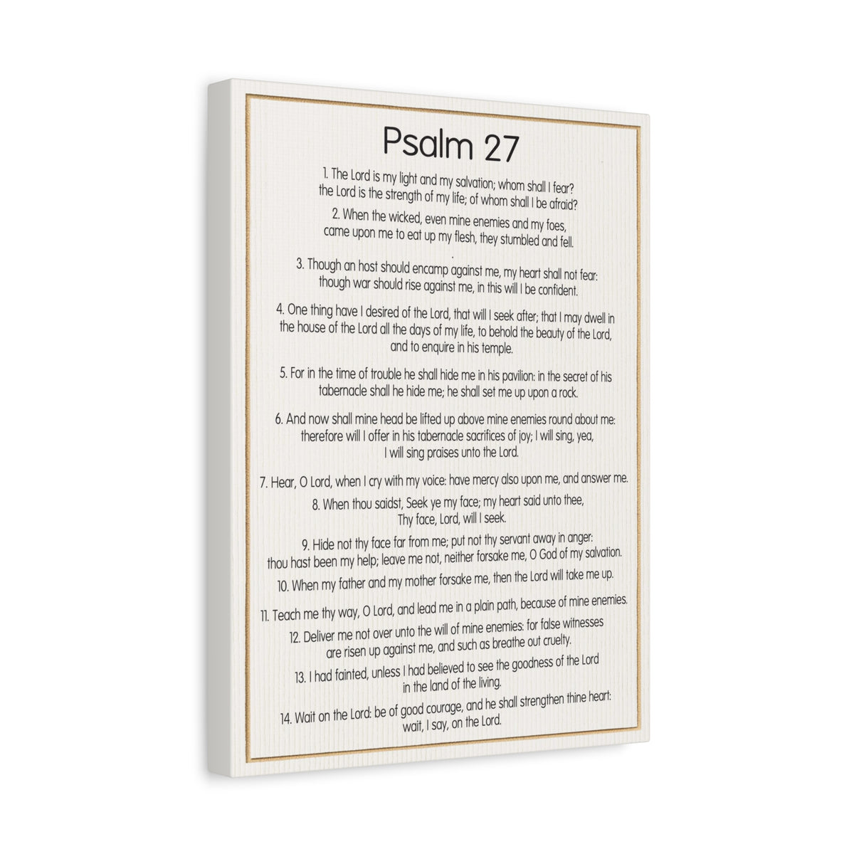 Scripture Walls Fearless Trust in God Psalm 27:1 Christian Wall Art Bible Verse Print Ready to Hang-Express Your Love Gifts