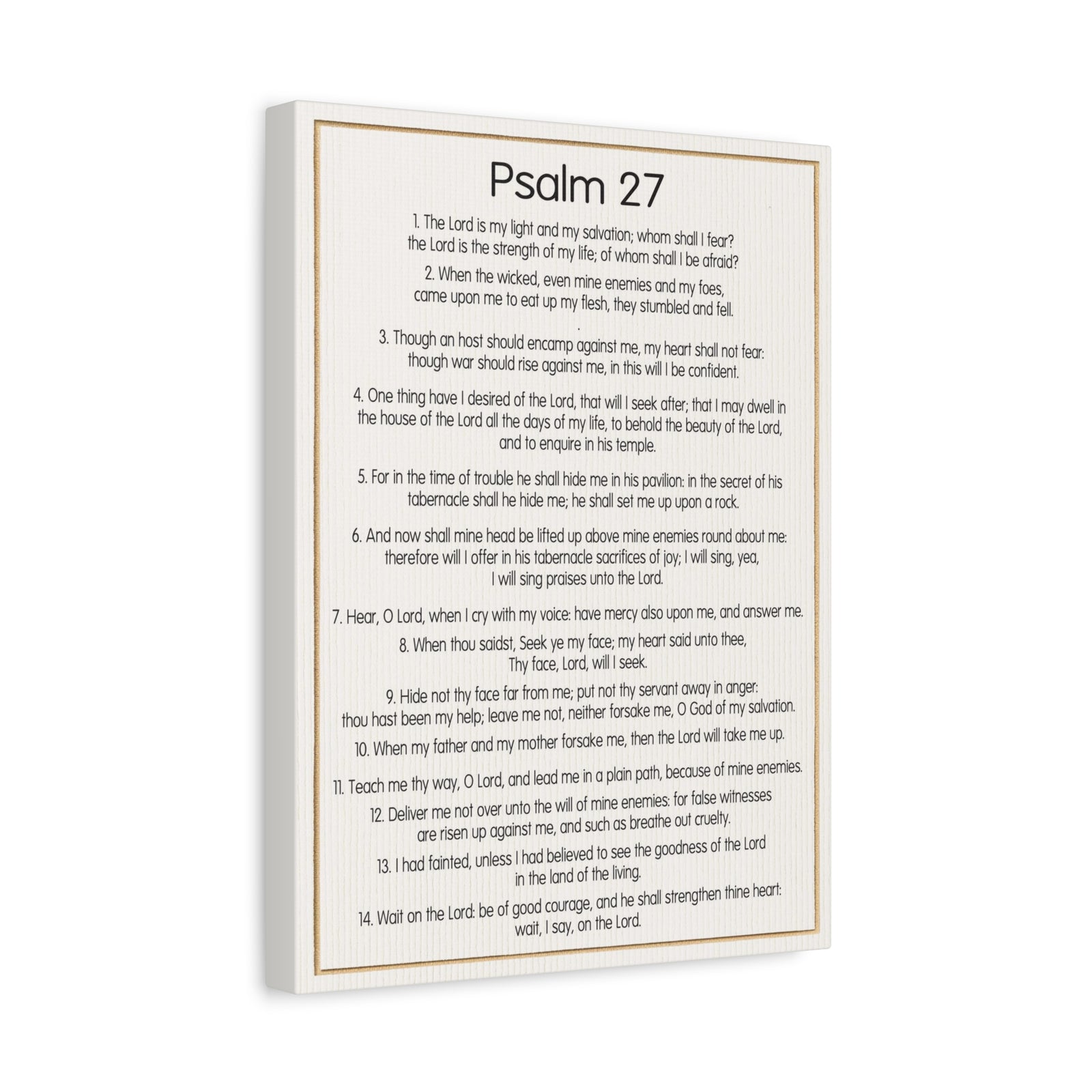 Scripture Walls Fearless Trust in God Psalm 27:1 Christian Wall Art Bible Verse Print Ready to Hang-Express Your Love Gifts