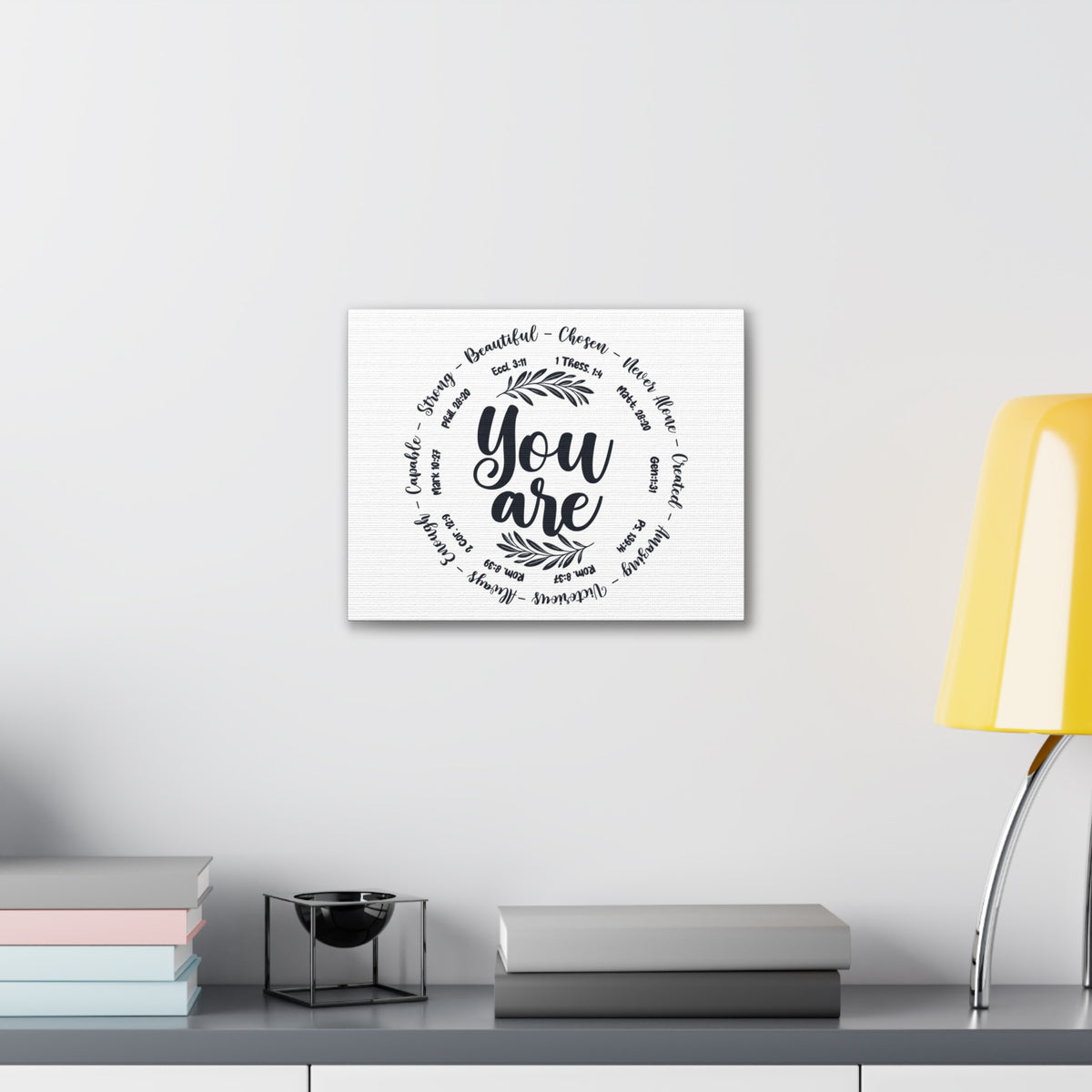 Scripture Walls You Are What God Says You Are Bible Verse Canvas Christian Wall Art Ready to Hang Unframed-Express Your Love Gifts