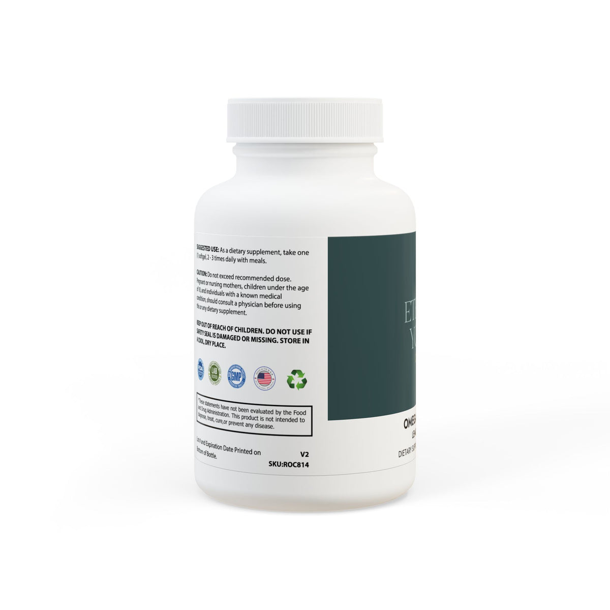 Omega-3 Fish Oil Supplement – Heart Health & Recovery Support Non-GMO 60 Softgels-Express Your Love Gifts