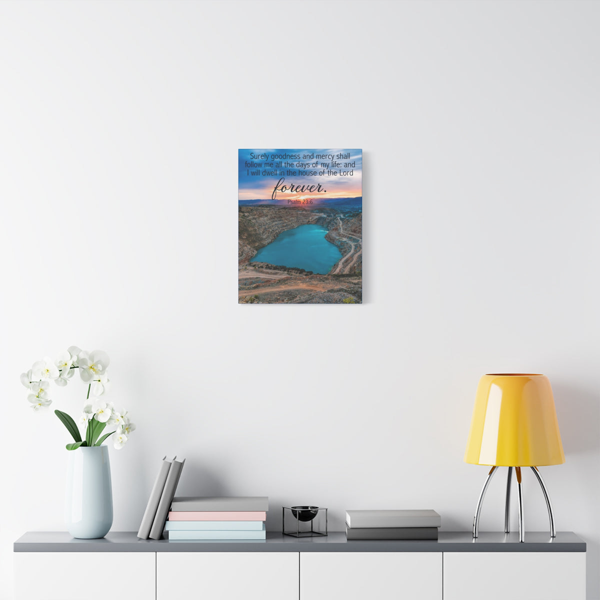 Scripture Walls Psalm 23:6 Forever Christian Wall Art Bible Verse Print Ready to Hang-Express Your Love Gifts