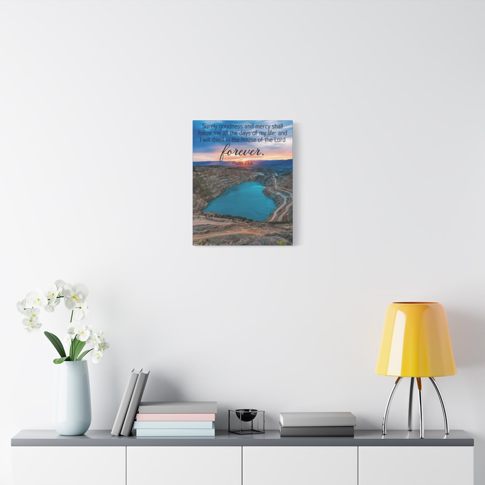 Scripture Walls Psalm 23:6 Forever Christian Wall Art Bible Verse Print Ready to Hang-Express Your Love Gifts
