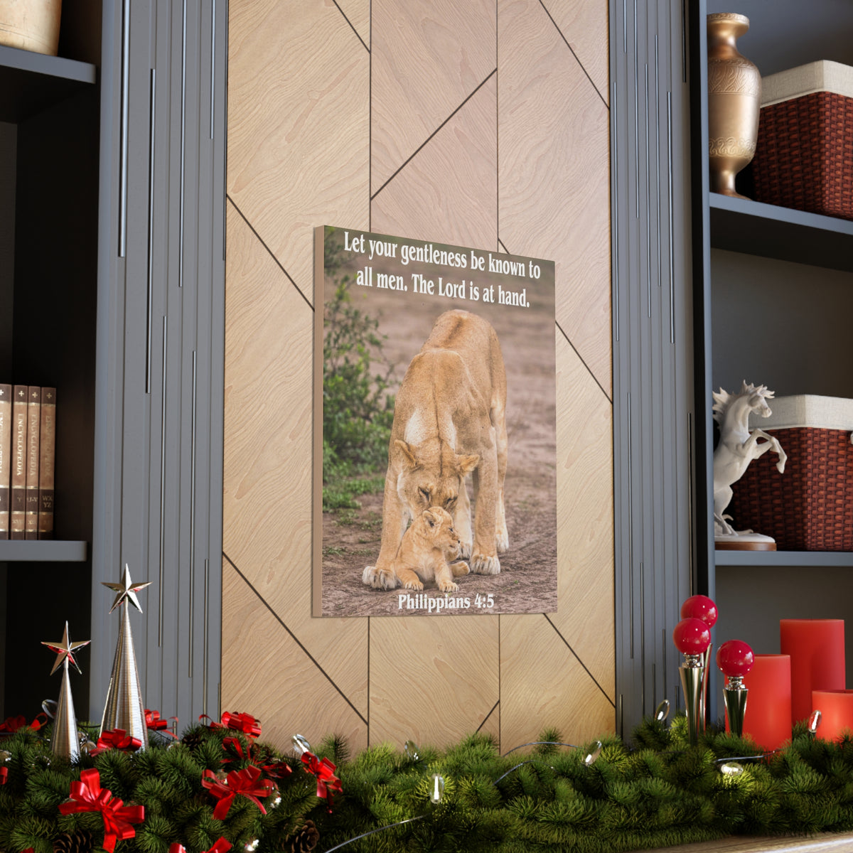 Scripture Canvas The Lord is at Hand Philippians 4:5 Christian Wall Art Bible Verse Print Ready to Hang-Express Your Love Gifts