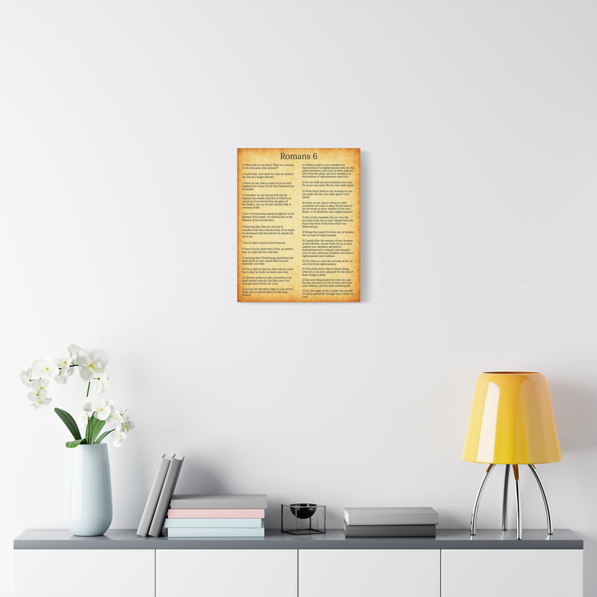 Scripture Walls Sanctification Gol Roman 6 Christian Wall Art Print Ready to Hang Unframed-Express Your Love Gifts