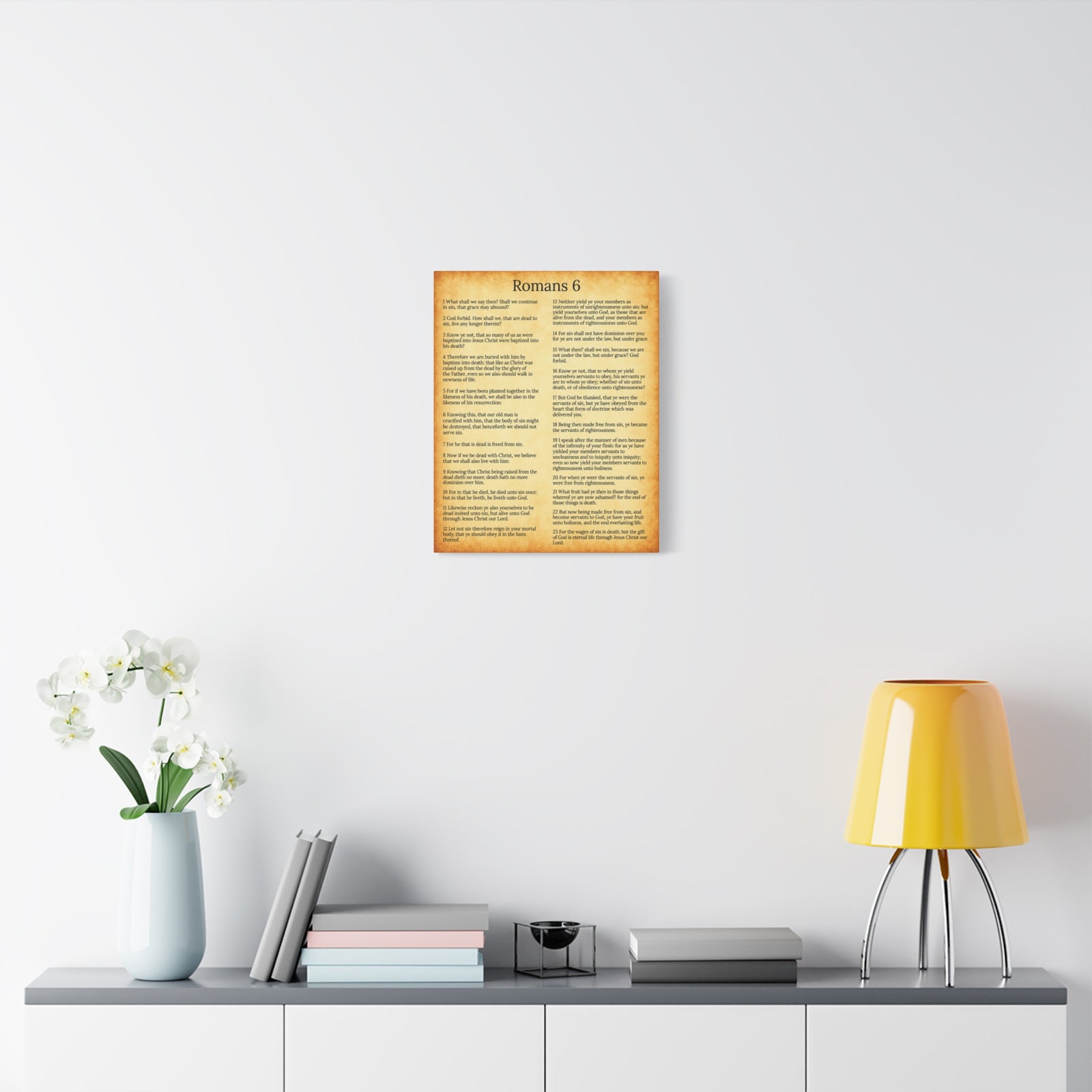 Scripture Walls Sanctification Gol Roman 6 Christian Wall Art Print Ready to Hang Unframed-Express Your Love Gifts