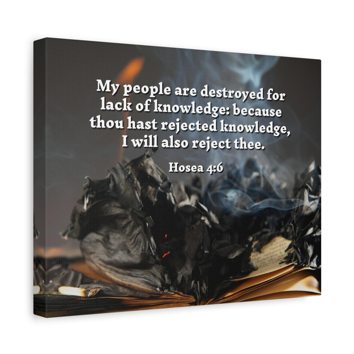 Scripture Walls My People Hosea 4:6 Bible Verse Canvas Christian Wall Art Ready to Hang-Express Your Love Gifts
