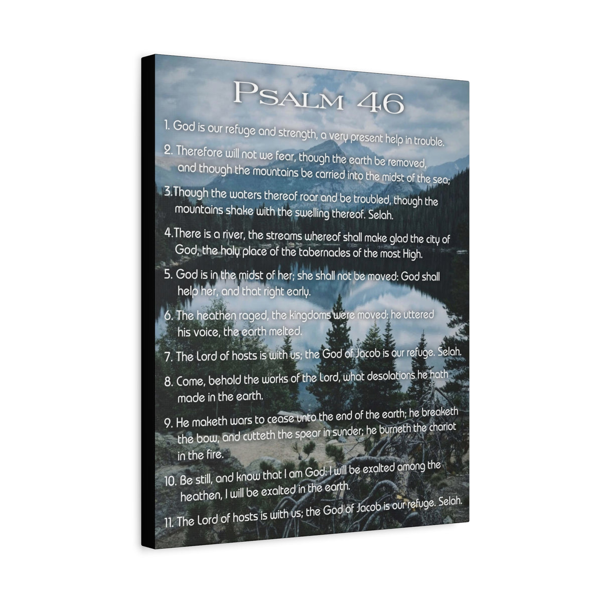 Scripture Walls Lord Reign In Me Psalm 46:11 Colored Christian Wall Art Print Ready to Hang-Express Your Love Gifts
