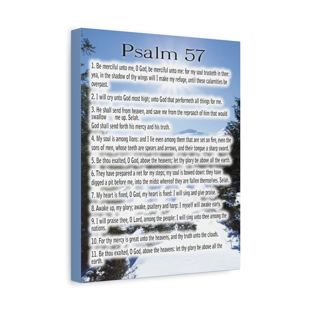Scripture Walls Saved By Your Mercy Psalm 57:1 Christian Wall Art Print Ready to Hang-Express Your Love Gifts