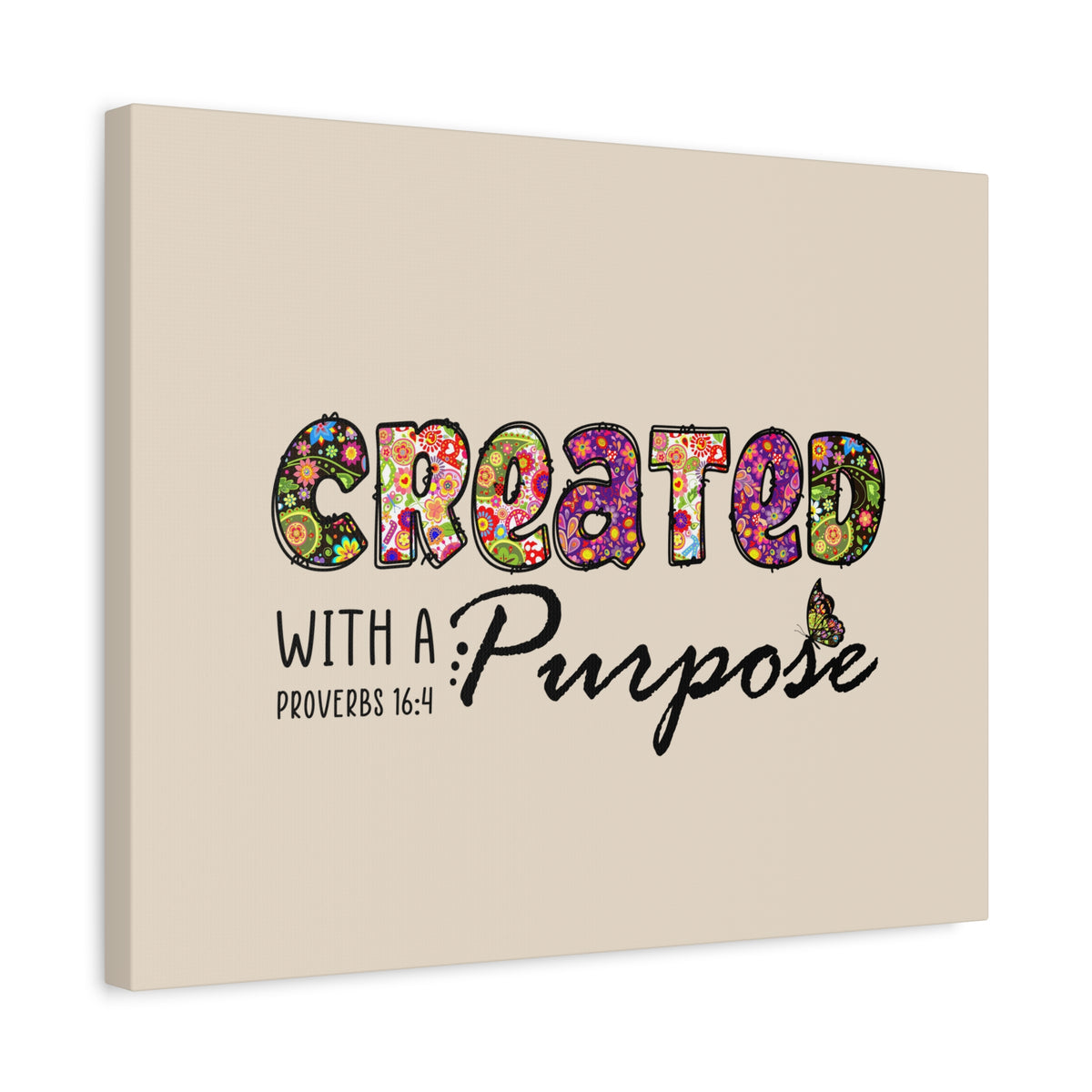 Scripture Walls With A Purpose Proverbs 16:4 Bible Verse Canvas Christian Wall Art Ready to Hang-Express Your Love Gifts