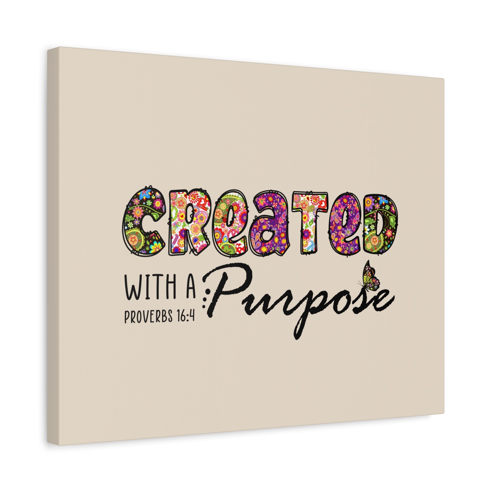 Scripture Walls With A Purpose Proverbs 16:4 Bible Verse Canvas Christian Wall Art Ready to Hang-Express Your Love Gifts