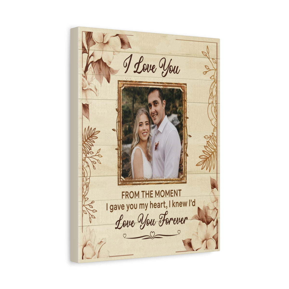 Personalized To My Wife I Love You Forever Custom Photo Canvas Wall Art – Personalized Romantic Gift-Express Your Love Gifts