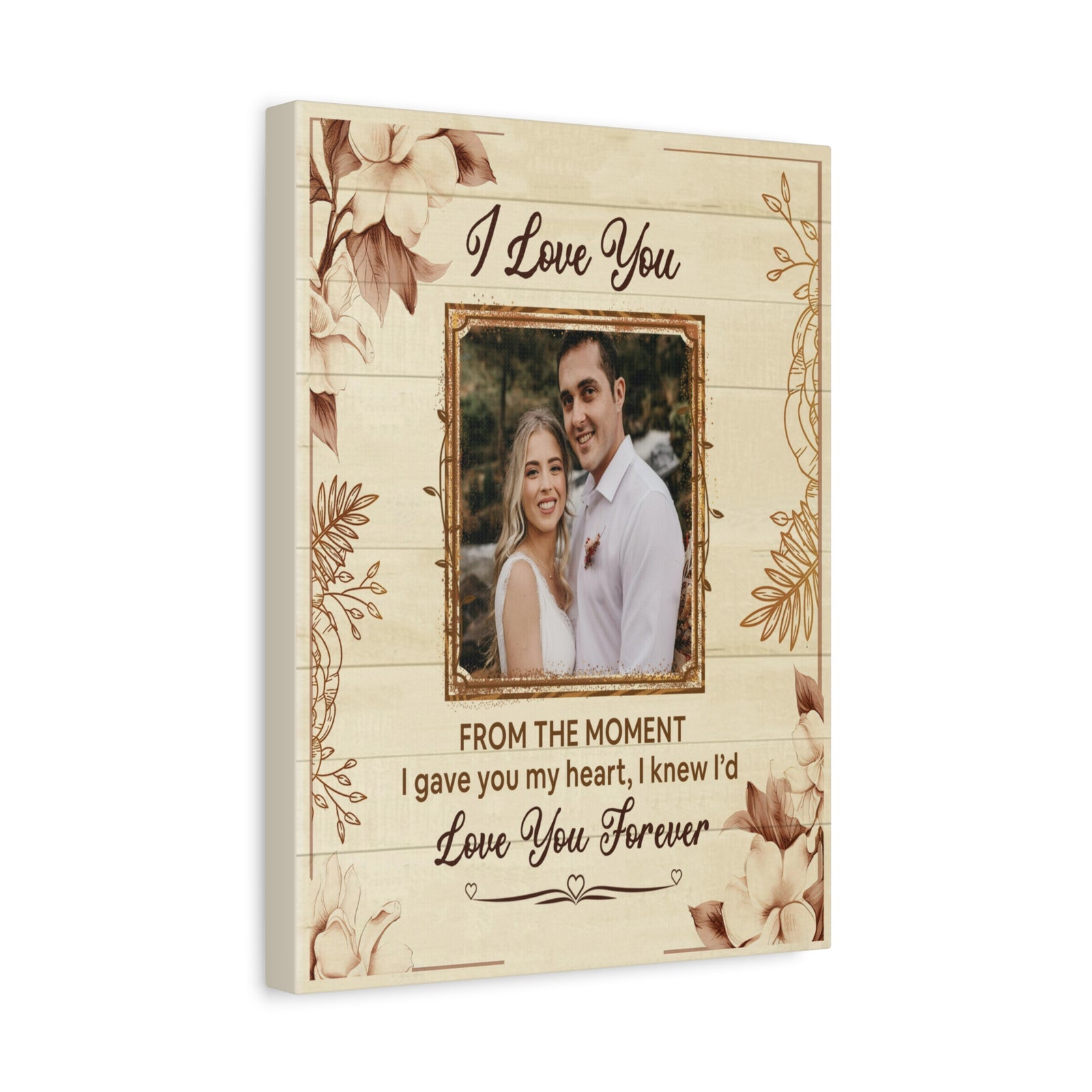 Personalized To My Wife I Love You Forever Custom Photo Canvas Wall Art – Personalized Romantic Gift-Express Your Love Gifts