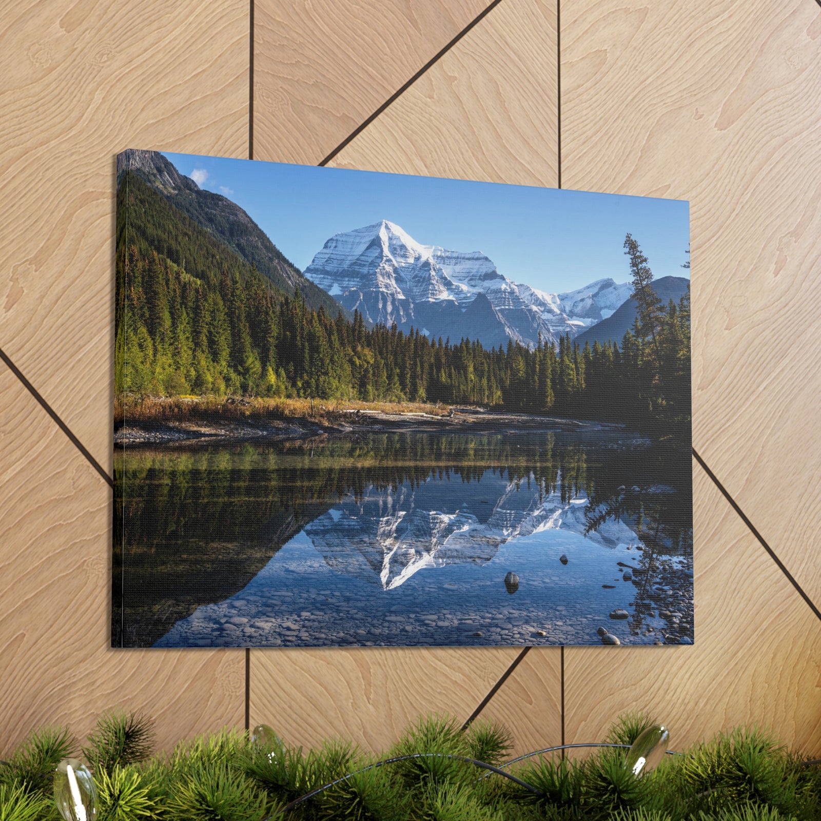 Mystic Forest Mountain Nature Wilderness Photography Canvas Wall Art for Home Decor Ready-to-Hang-Express Your Love Gifts