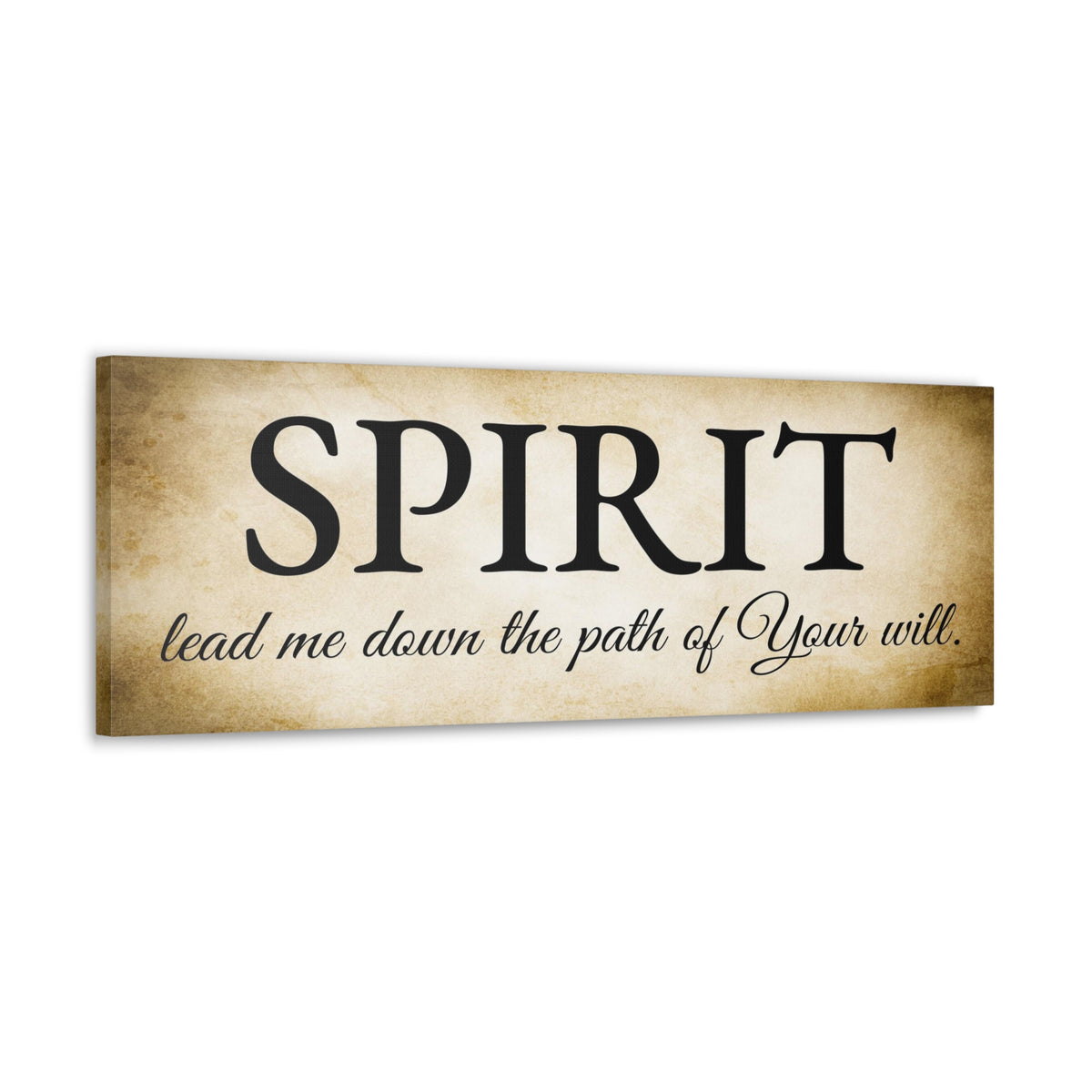 Scripture Walls Spirit Lead Me Gold Bible Verse Canvas Christian Wall Art Ready to Hang Unframed-Express Your Love Gifts
