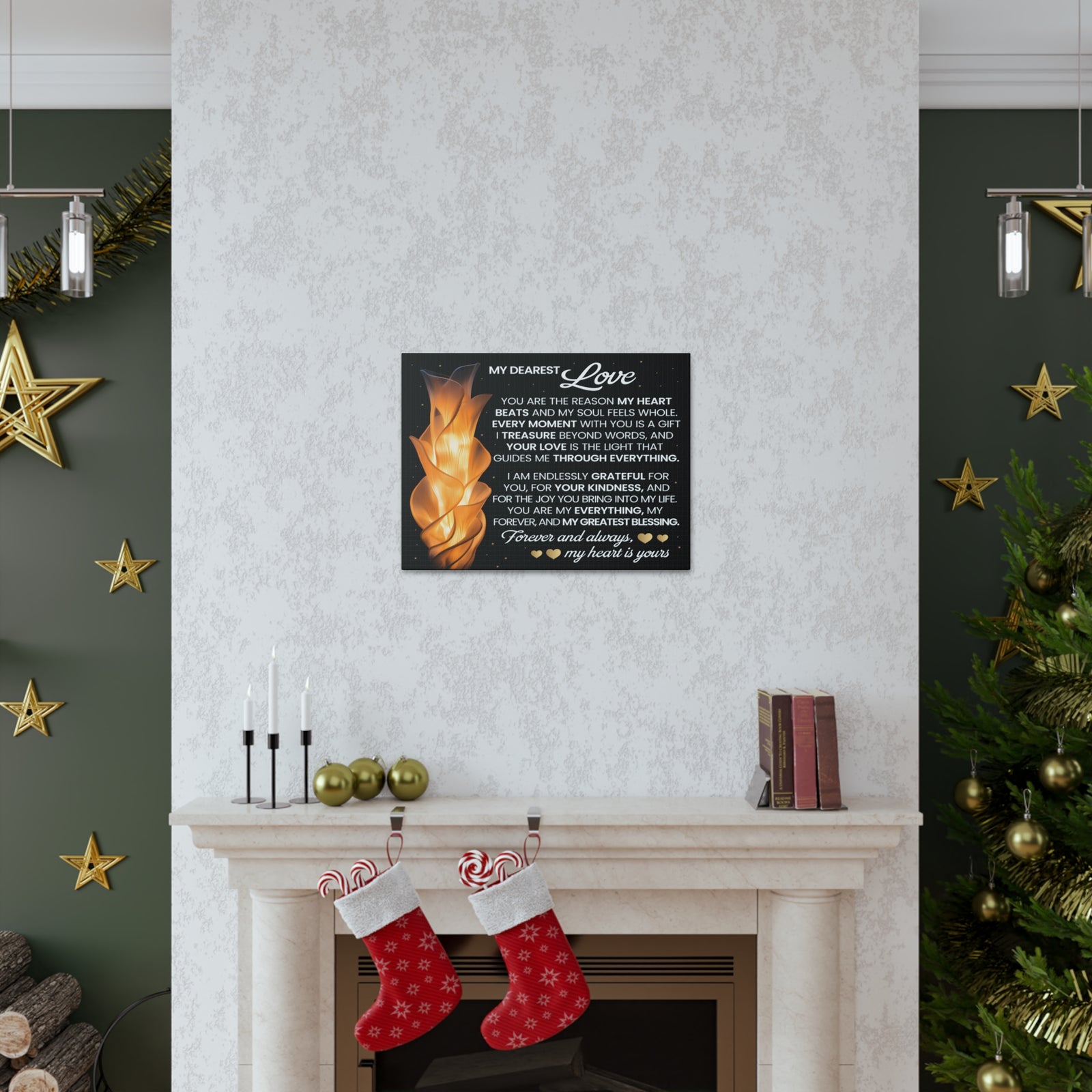 You Are The Reason Romantic Inspirational Print Ready to Hang Artwork Unframed-Express Your Love Gifts