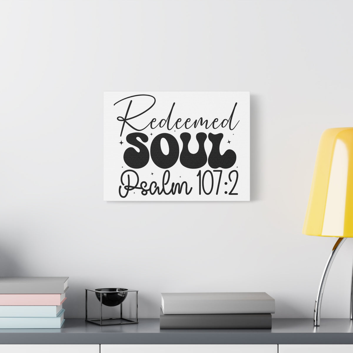 Scripture Walls Psalm 107:2 I am a Redeemed Soul Bible Verse Canvas Christian Wall Art Ready to Hang Unframed-Express Your Love Gifts