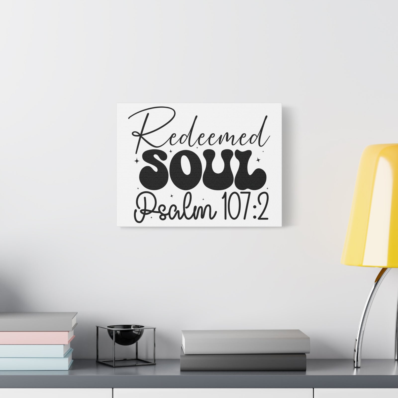 Scripture Walls Psalm 107:2 I am a Redeemed Soul Bible Verse Canvas Christian Wall Art Ready to Hang Unframed-Express Your Love Gifts