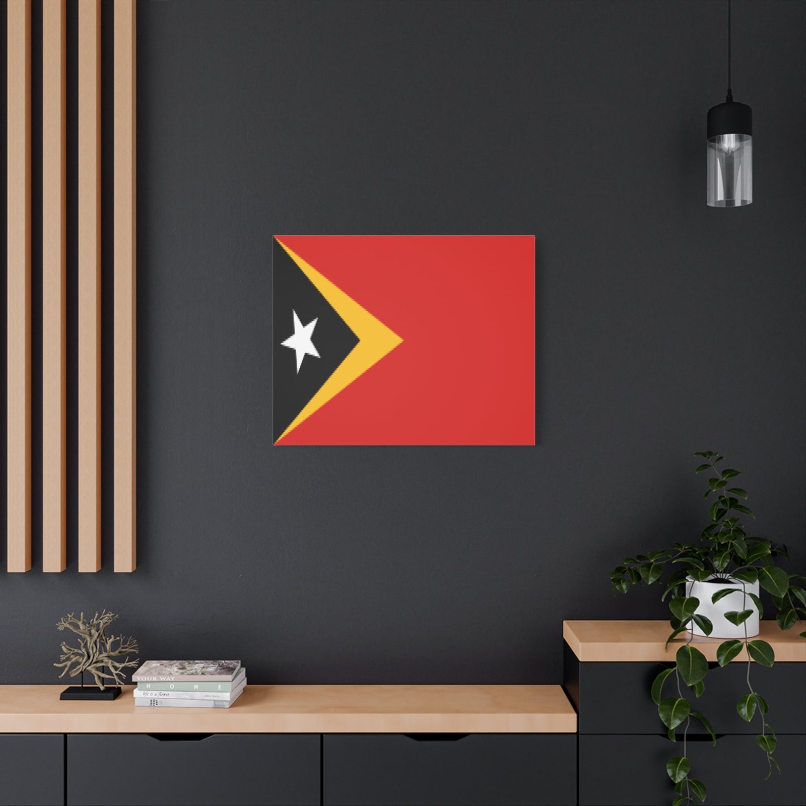 Timor-Leste Country Flag Canvas Vibrant Wall Art Unframed Home Decor-Express Your Love Gifts
