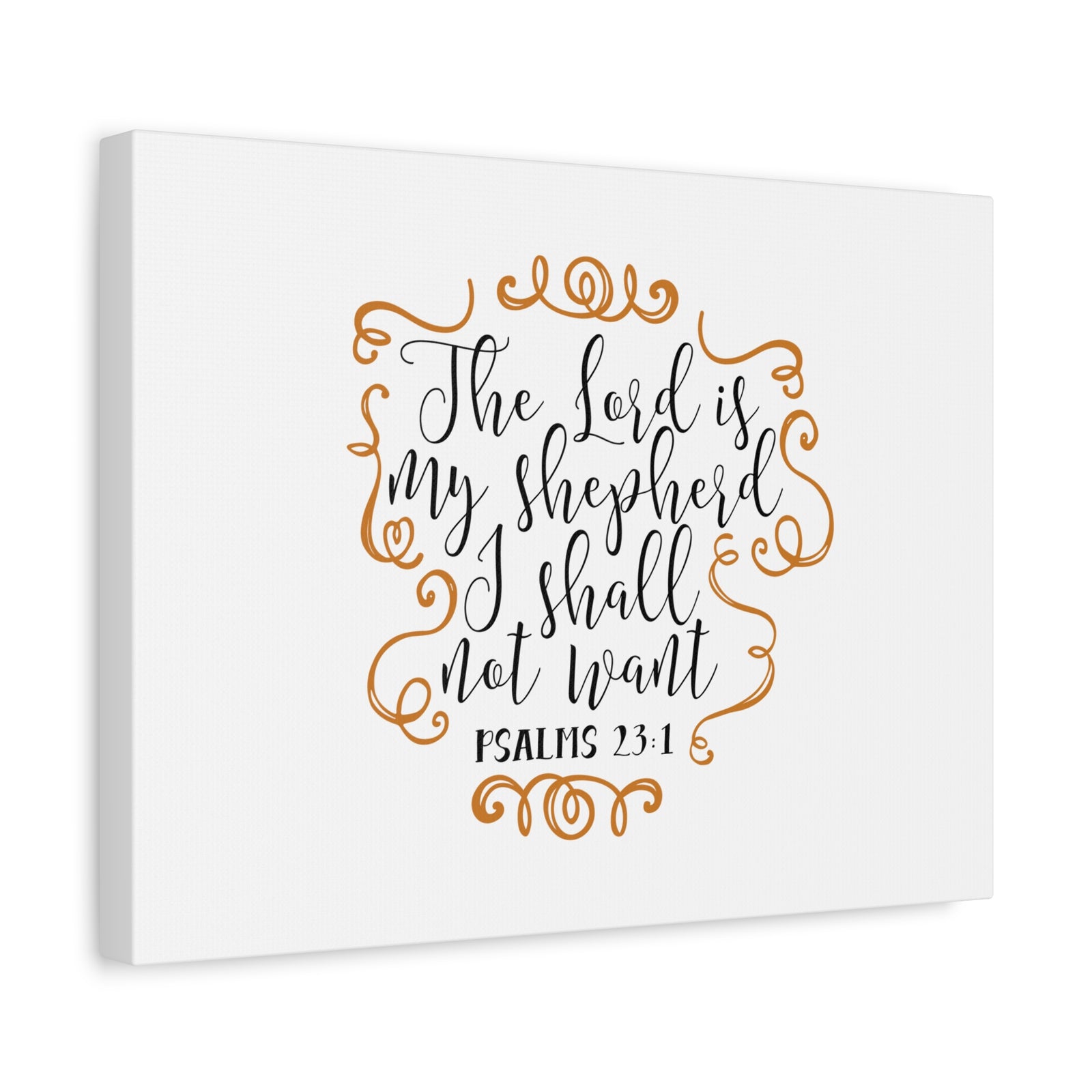 Scripture Canvas My Shepherd Psalms 23:1 Christian Wall Art Bible Verse Print Ready to Hang-Express Your Love Gifts