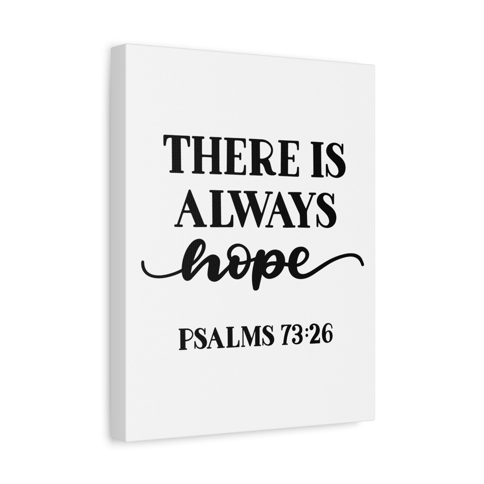 Scripture Canvas Hope Psalms 73:26 Christian Wall Art Bible Verse Print Ready to Hang-Express Your Love Gifts