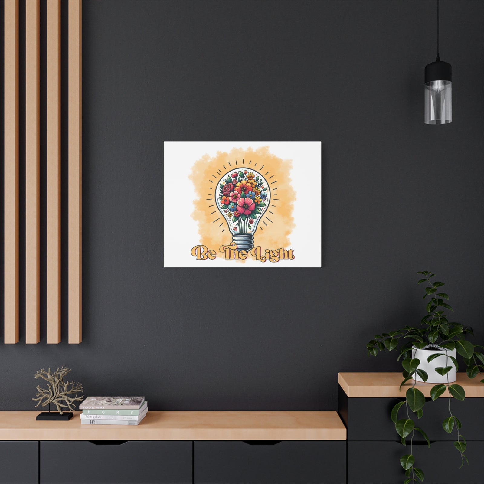 Scripture Walls Be The Light Retro Bible Verse Canvas Christian Wall Art Ready to Hang Unframed-Express Your Love Gifts