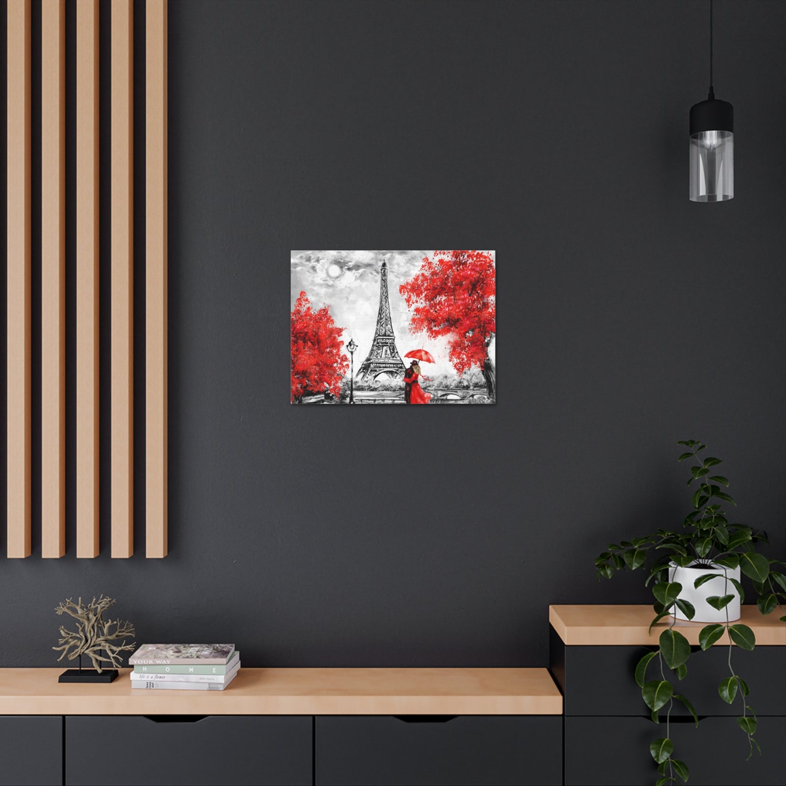 Paris Eiffel Tower Couple France Canvas Artwork High-Quality Breathtaking French City for Home Decor Ready to Hang-Express Your Love Gifts