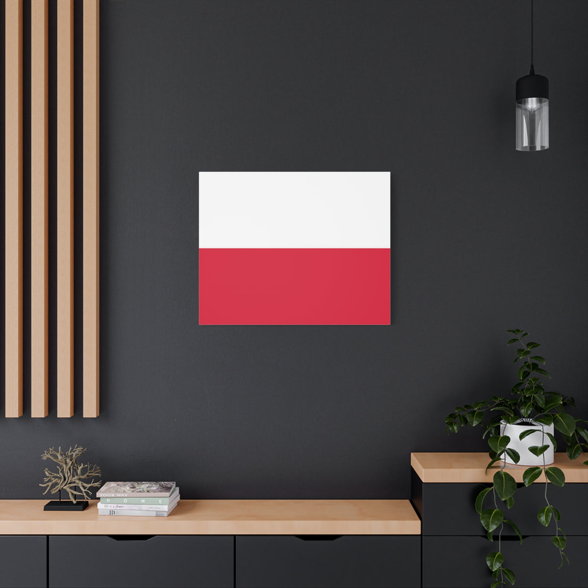 Poland Country Flag Canvas Vibrant Wall Art Unframed Home Decor-Express Your Love Gifts