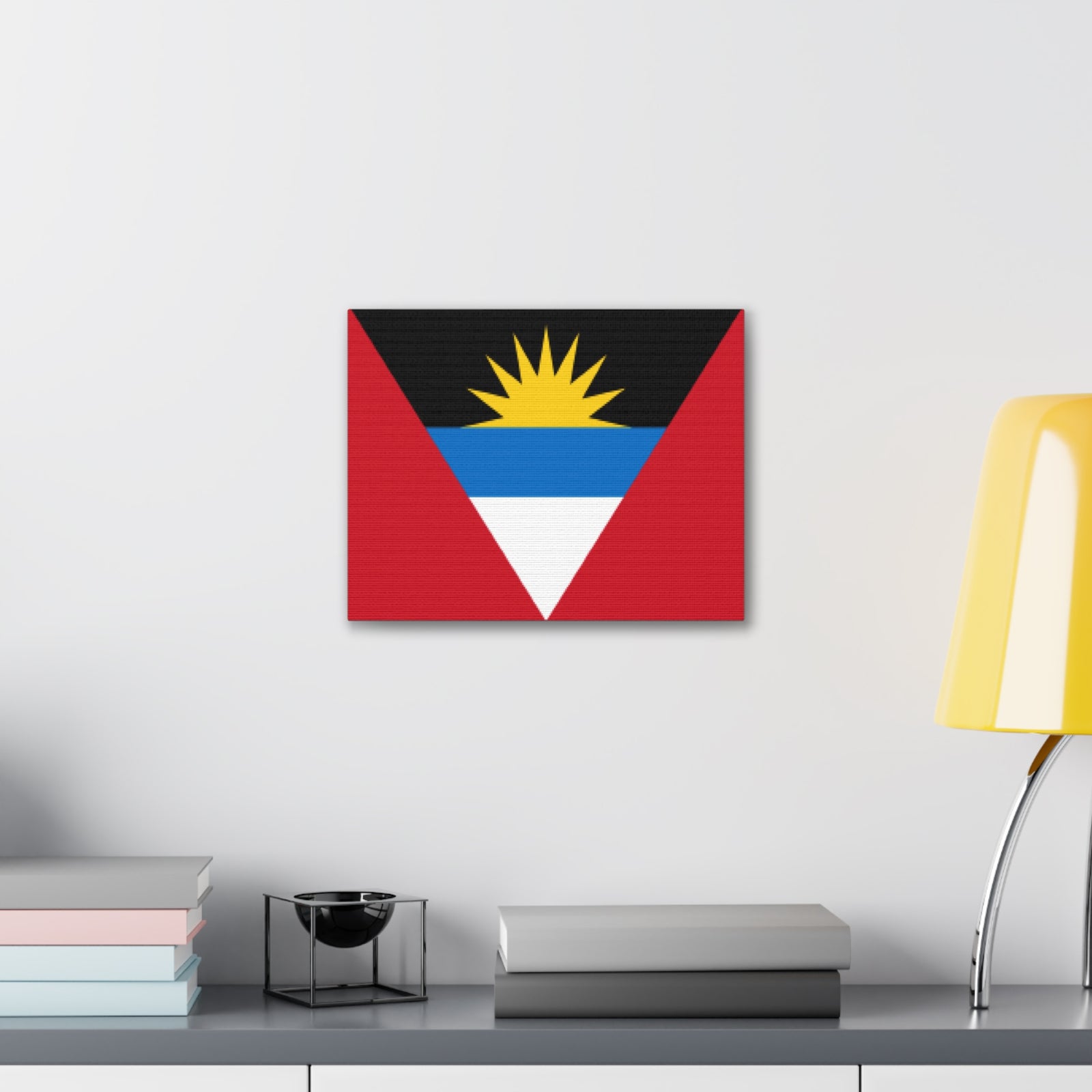 Antigua and Barbuda Country Flag Canvas Vibrant Wall Art Unframed Home Decor-Express Your Love Gifts