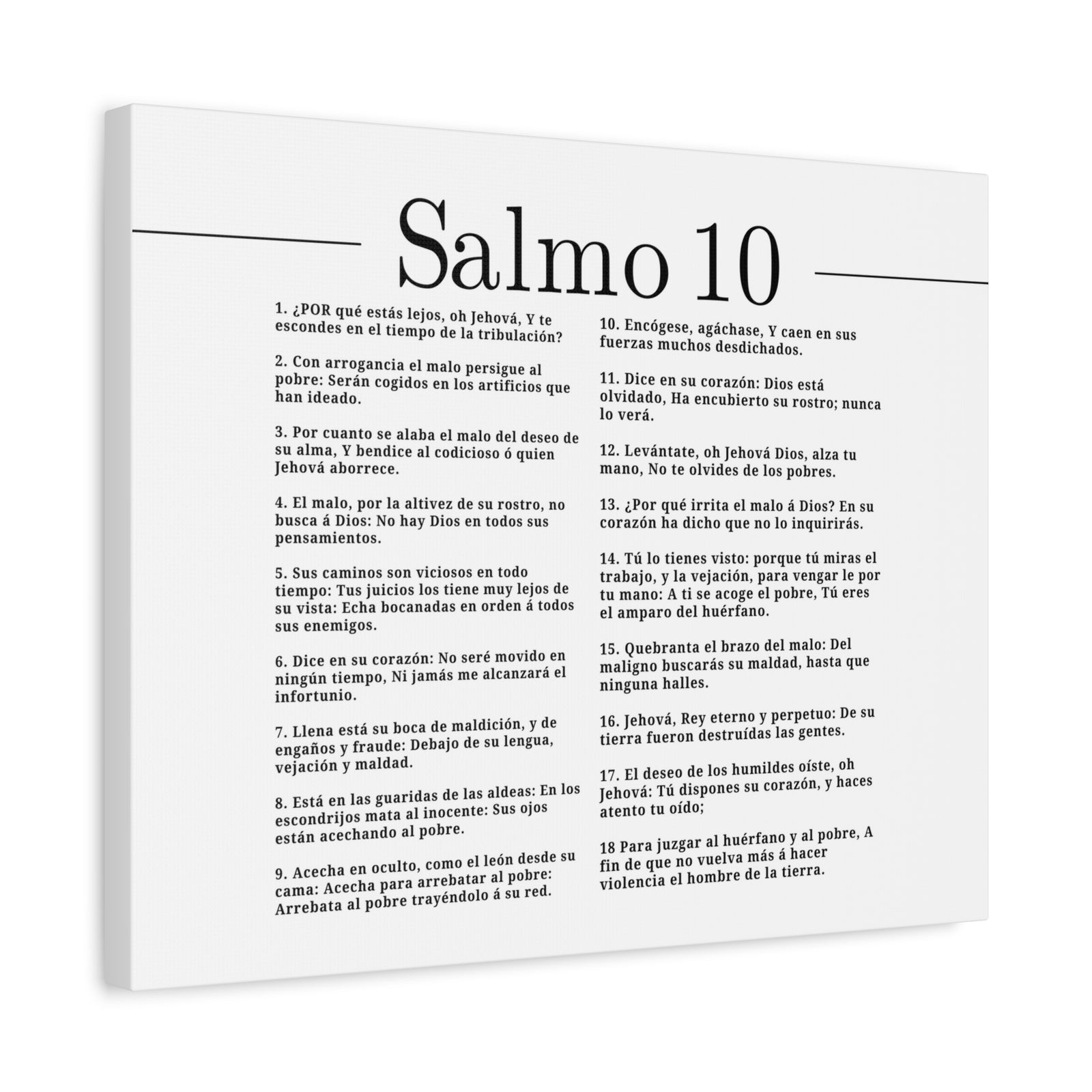 Salmo 10 Impresión De Arte Cristiano en la Pared Lista Para Colgar-Express Your Love Gifts