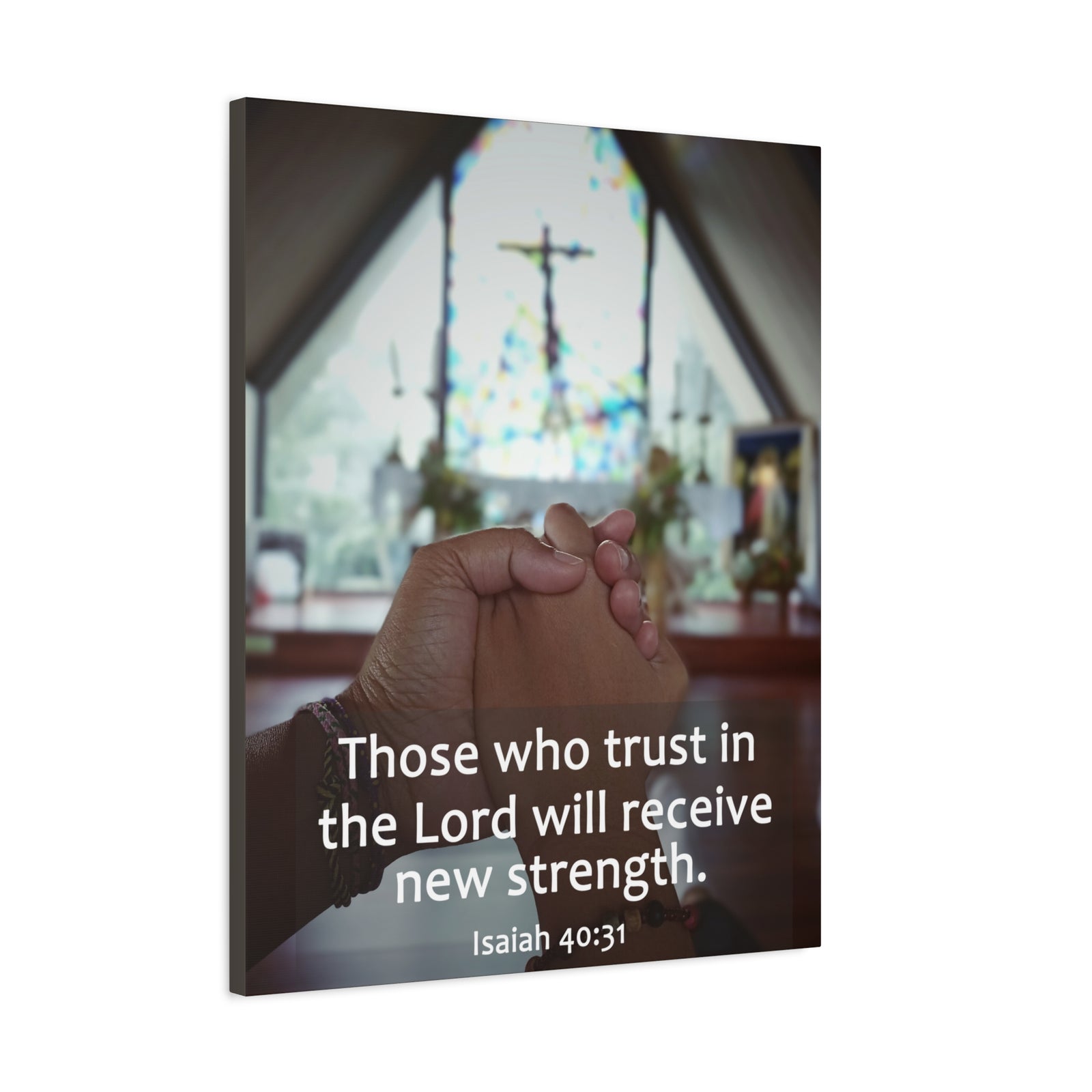 Scripture Walls Trust In The Lord Isaiah 40:31 Bible Verse Canvas Christian Wall Art Ready to Hang-Express Your Love Gifts
