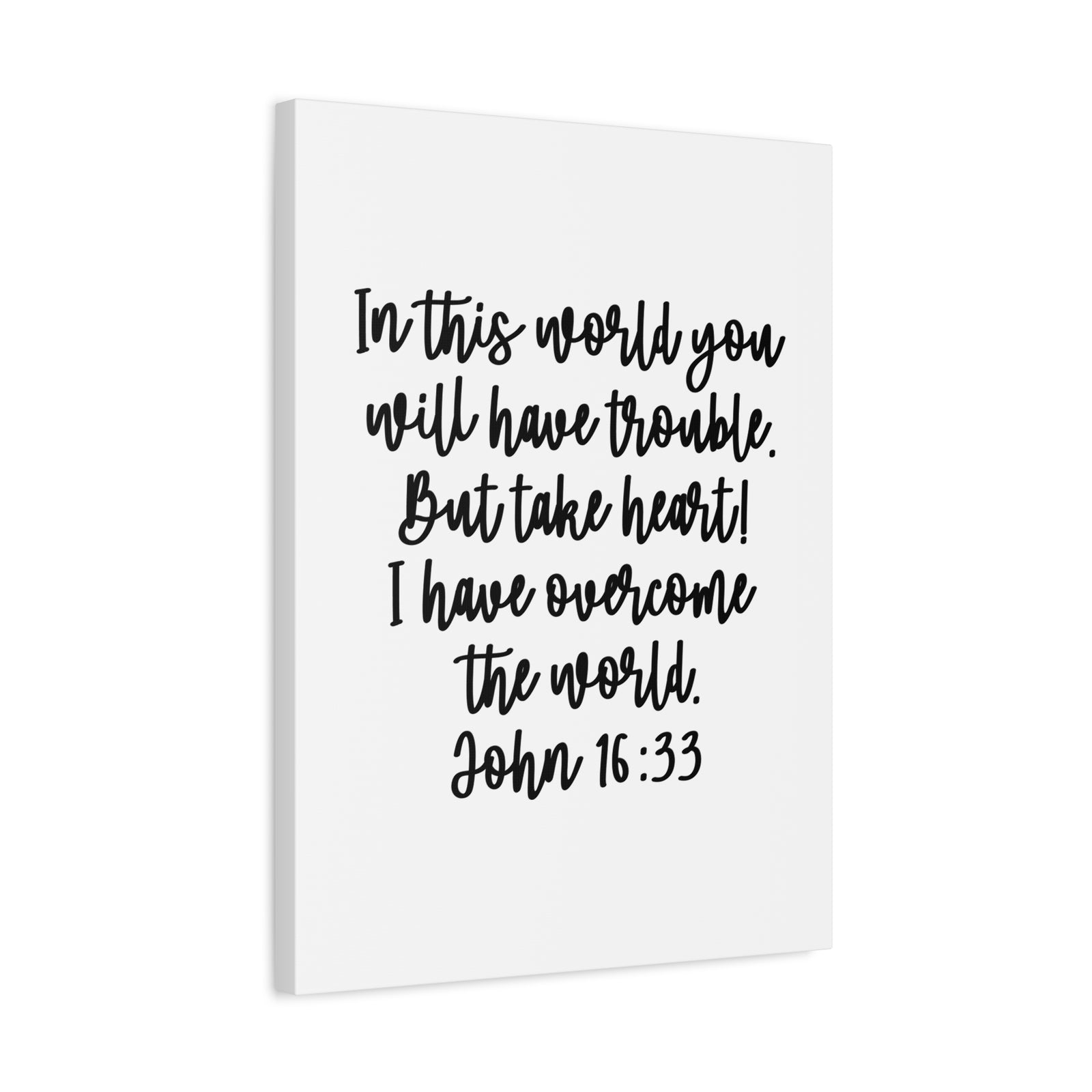 Scripture Walls John 16:13 But Take Heart Bible Verse Canvas Christian Wall Art Ready to Hang Unframed-Express Your Love Gifts