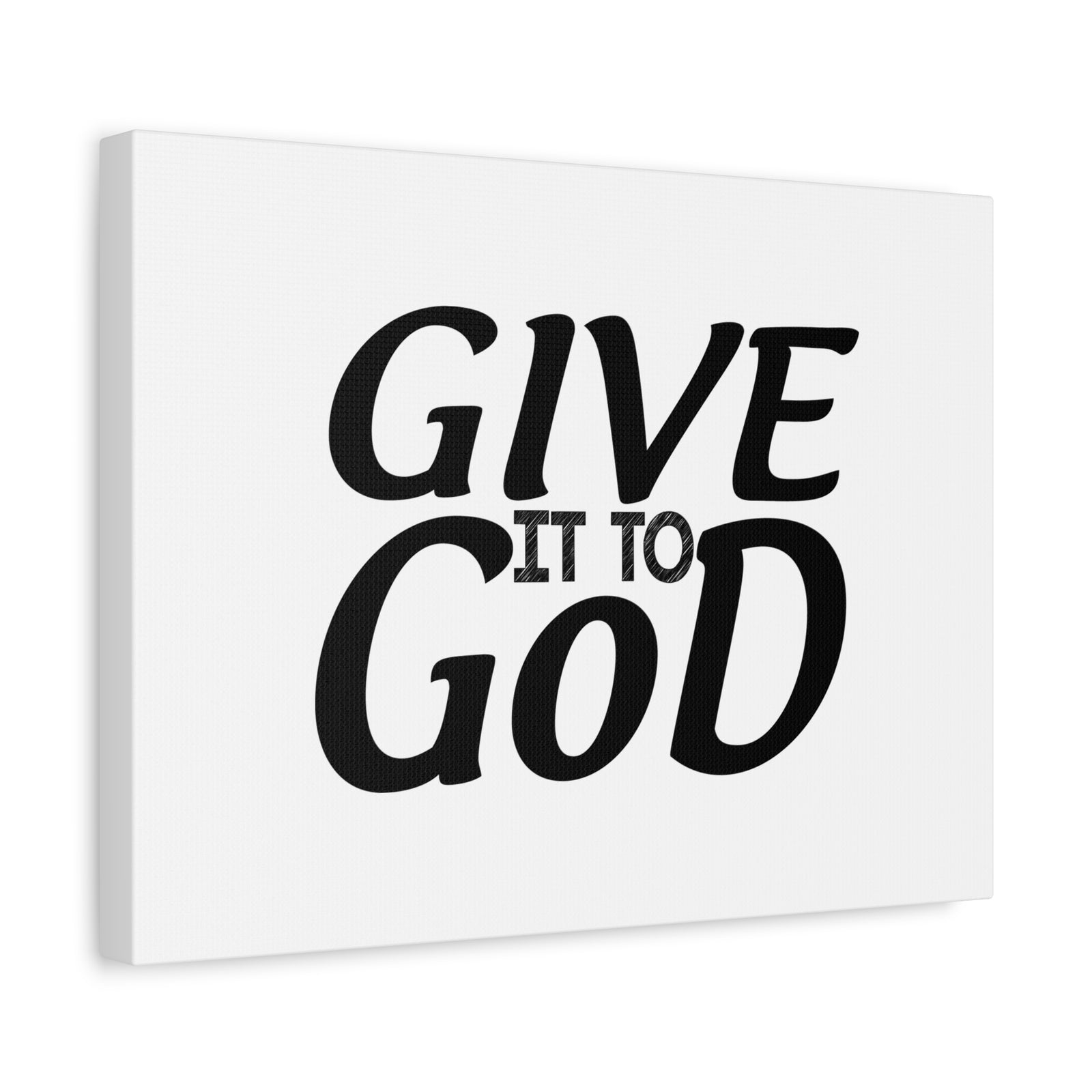 Scripture Canvas Give To God Psalm 55:22 Christian Wall Art Bible Verse Print Ready to Hang-Express Your Love Gifts