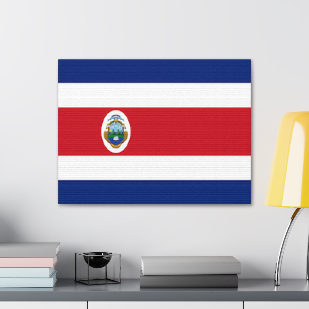 Costa Rica Country Flag Canvas Vibrant Wall Art Unframed Home Decor-Express Your Love Gifts