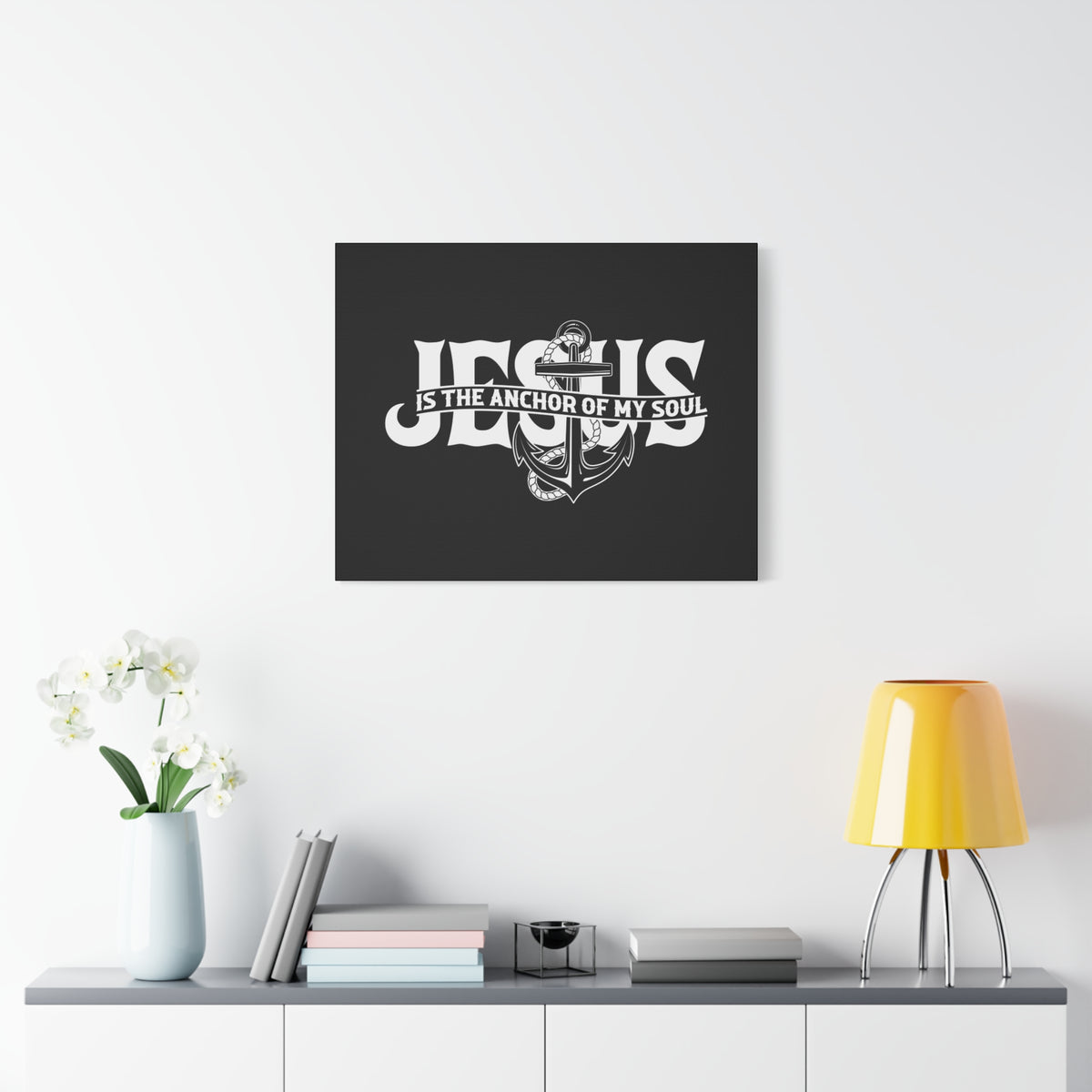 Scripture Canvas Anchor Of My Soul Psalm 62:5 Christian Wall Art Bible Verse Print Ready to Hang-Express Your Love Gifts