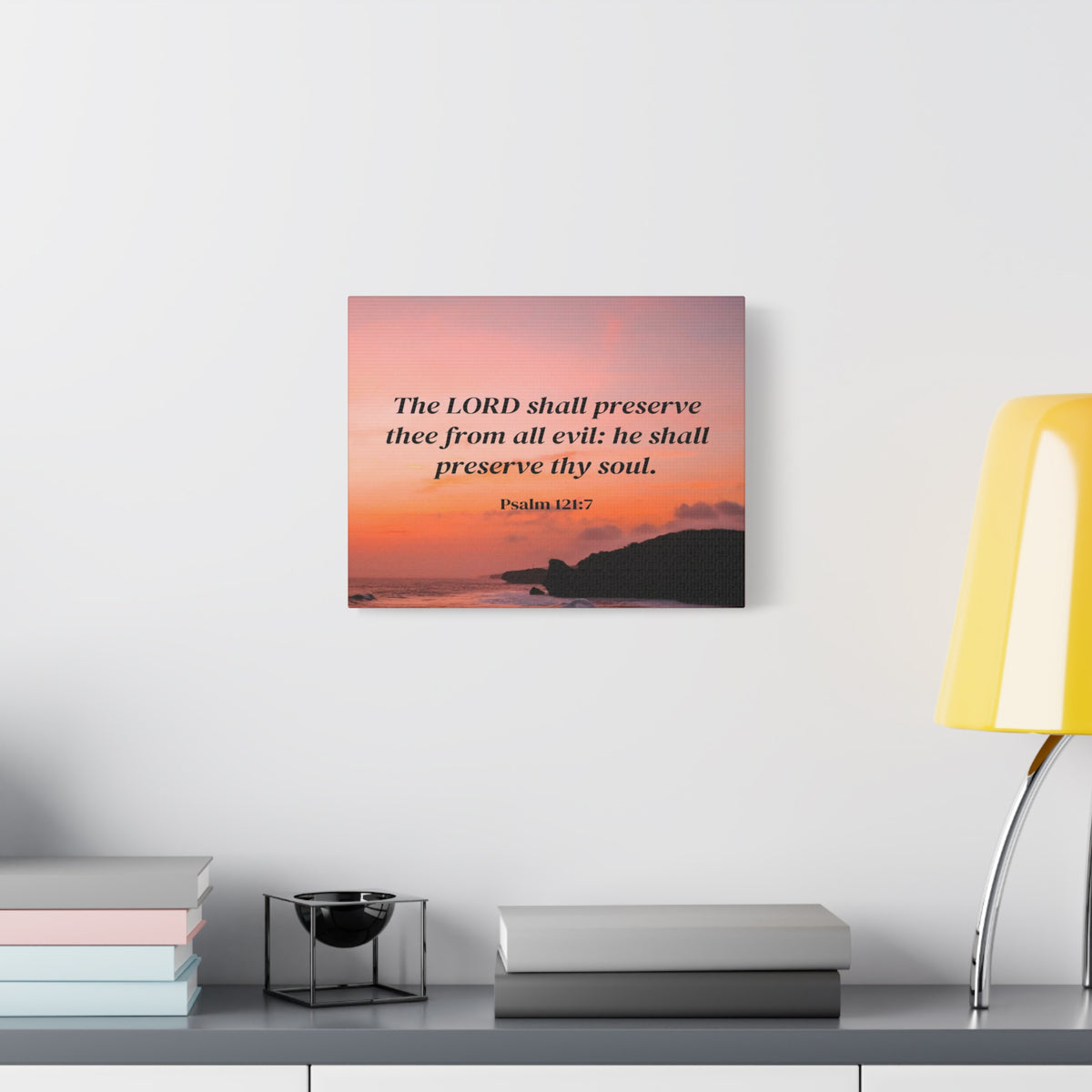 Scripture Walls Preserve Thy Soul Psalm 121:7 Bible Verse Canvas Christian Wall Art Ready to Hang-Express Your Love Gifts
