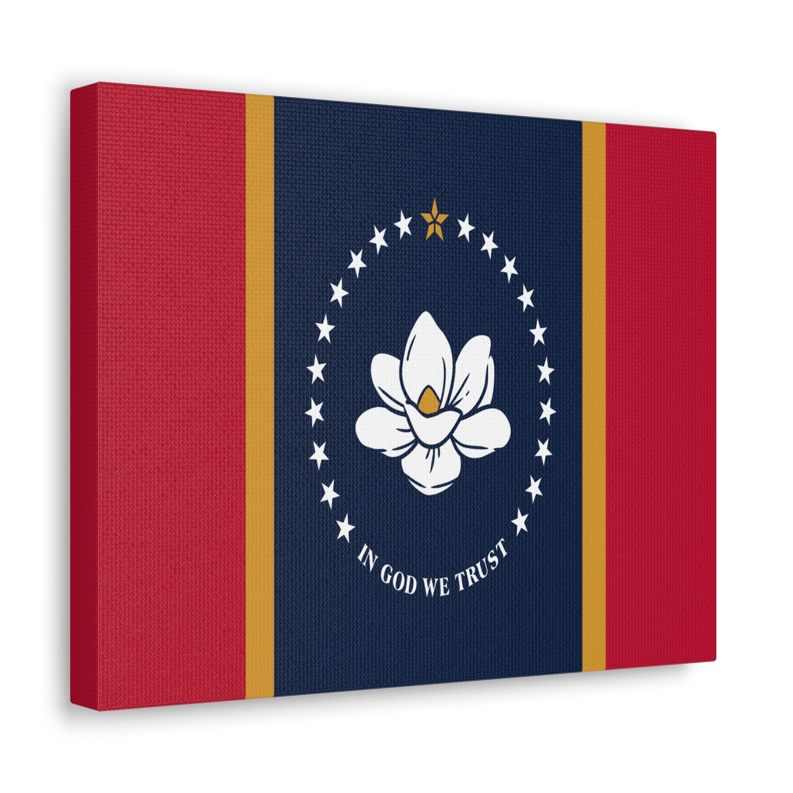 Mississippi Stage Flag Canvas Vibrant Wall Art Unframed Home Decor-Express Your Love Gifts