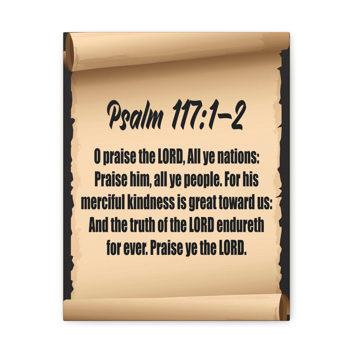Scripture Walls O praise the Lord Psalm 117:2 Christian Wall Art Bible Verse Print Ready to Hang-Express Your Love Gifts