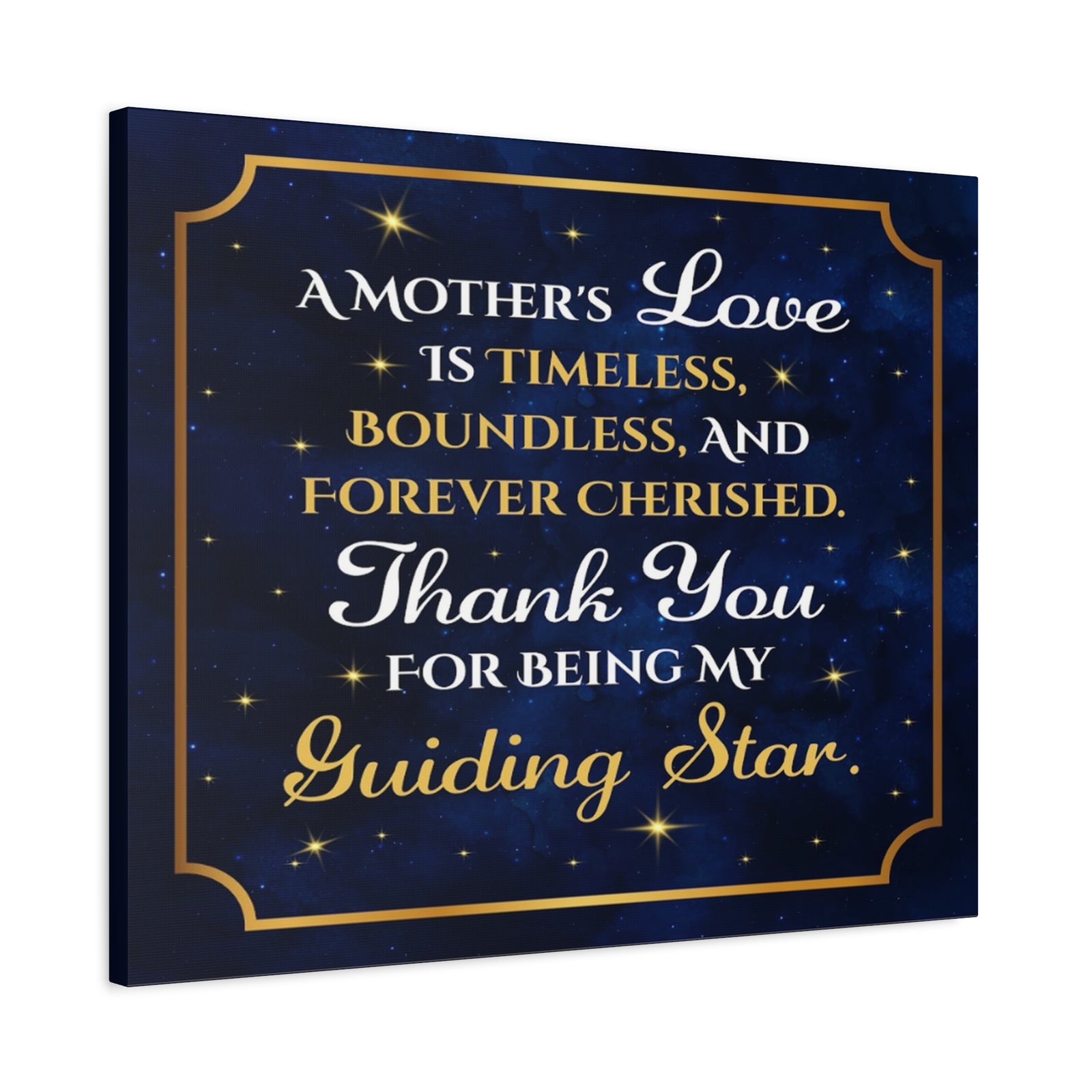 To Mom Thank You for Being My Guiding Star Custom Canvas Wall Art-Express Your Love Gifts