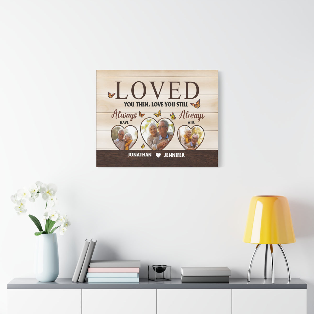 Personalized Loved You Then, Love You Still Canvas Wall Art – Always Have, Always Will-Express Your Love Gifts