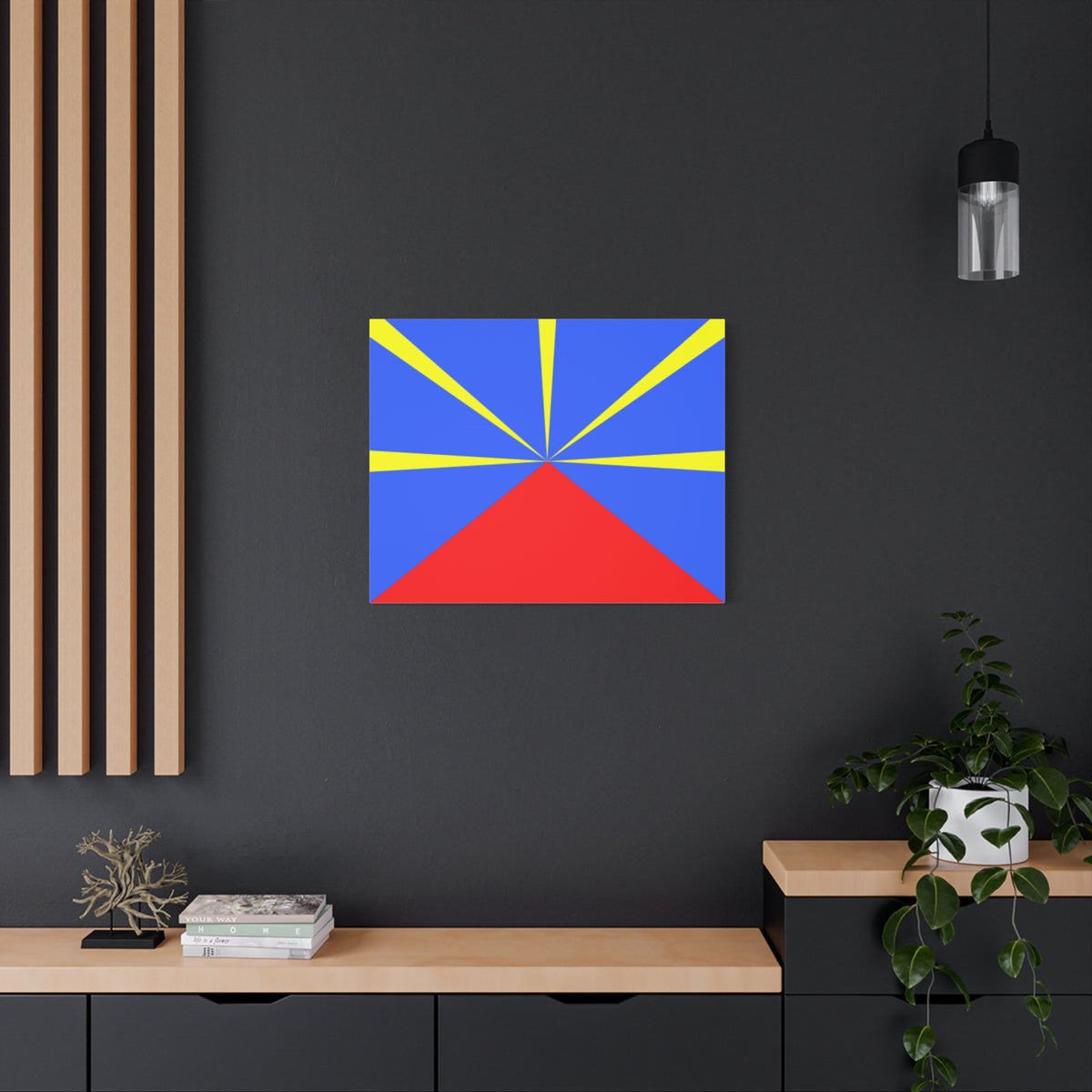 Réunion Country Flag Canvas Vibrant Wall Art Unframed Home Decor-Express Your Love Gifts